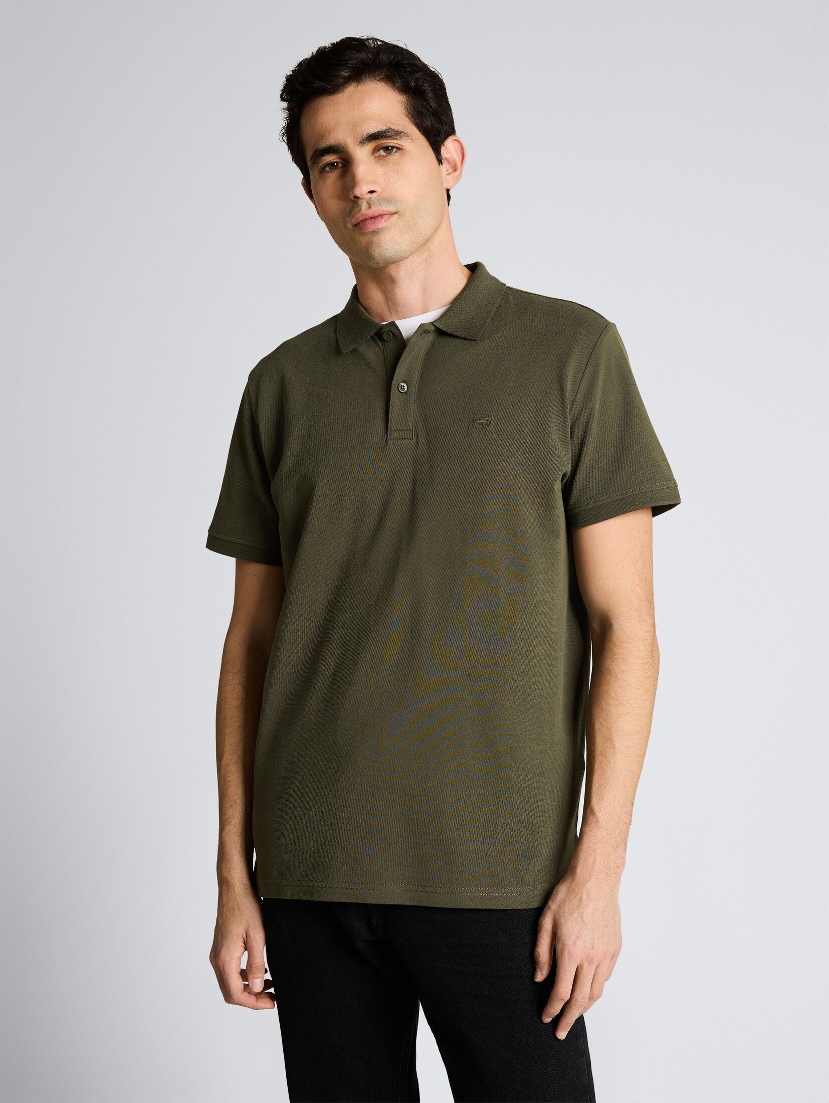 TOM TAILOR Poloshirt Poloshirts Piqué Poloshirt mit Logo-Stickerei günstig online kaufen