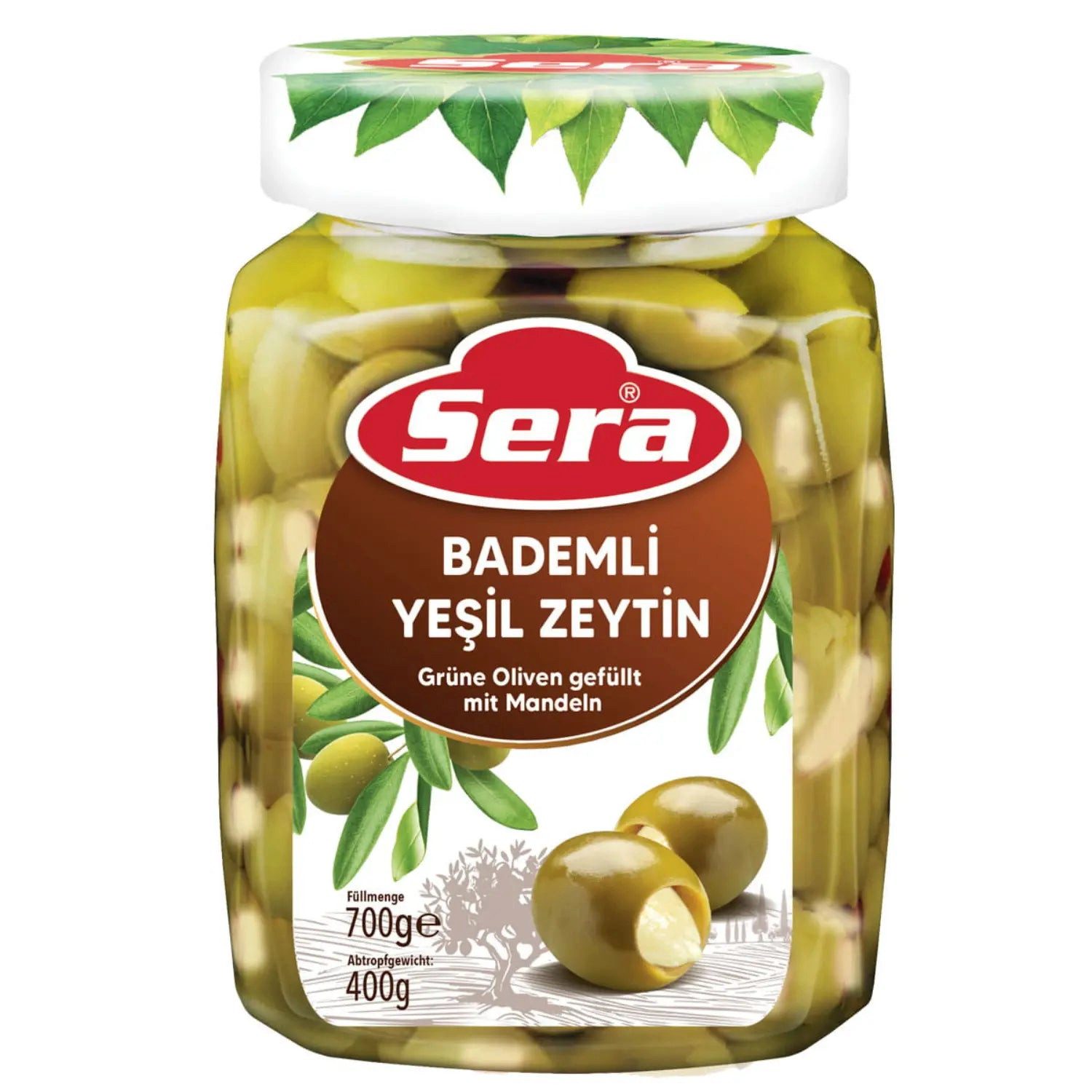 SERA FOOD Antipasti Sera Grüne Oliven, 1 x 700,00 g, Gourmet Selection