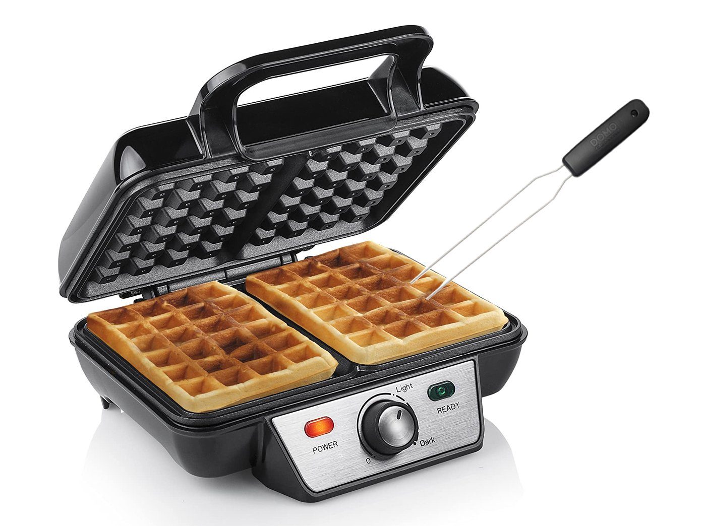 Tristar Waffeleisen, 1000 W, 2 dicke Belgische & Brüsseler Waffeln gleichzeitig Doppel Wafflemaker