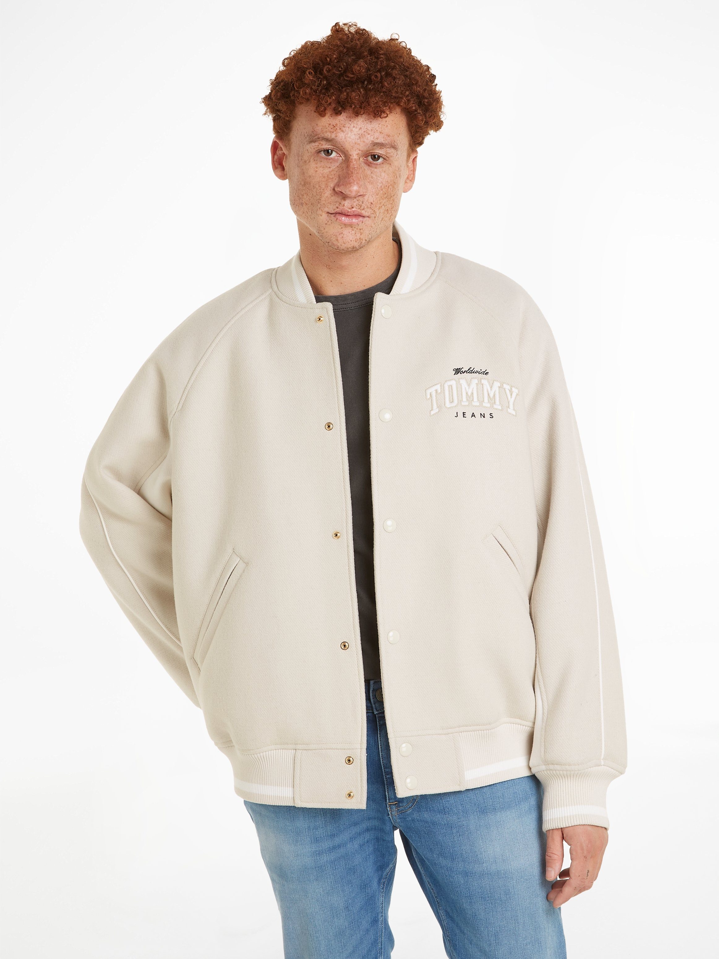 Tommy Jeans Blouson TJM WOOL VARSITY BOMBER