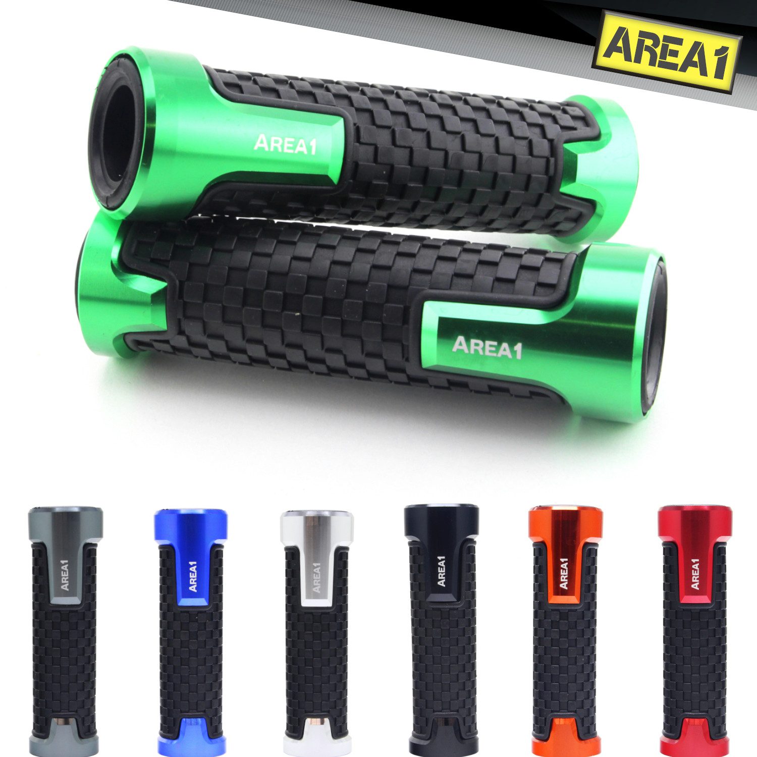 Area1 Griff für Motorrad / Roller Lenker mit 22 + 24-25mm Innendurchmesser