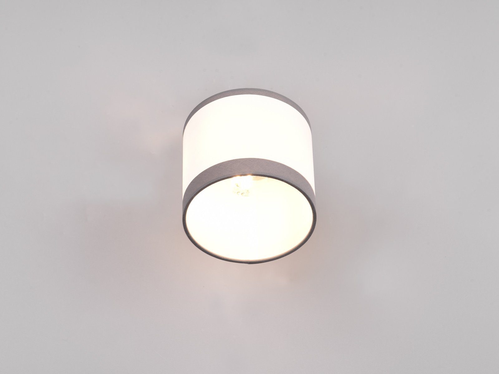 H warmweiß, mit Wandstrahler, meineWunschleuchte LED innen, wechselbar, LED Weiß/Grau Leselampe 21cm Schalter Wand, Nachttischlampe Wandlampe