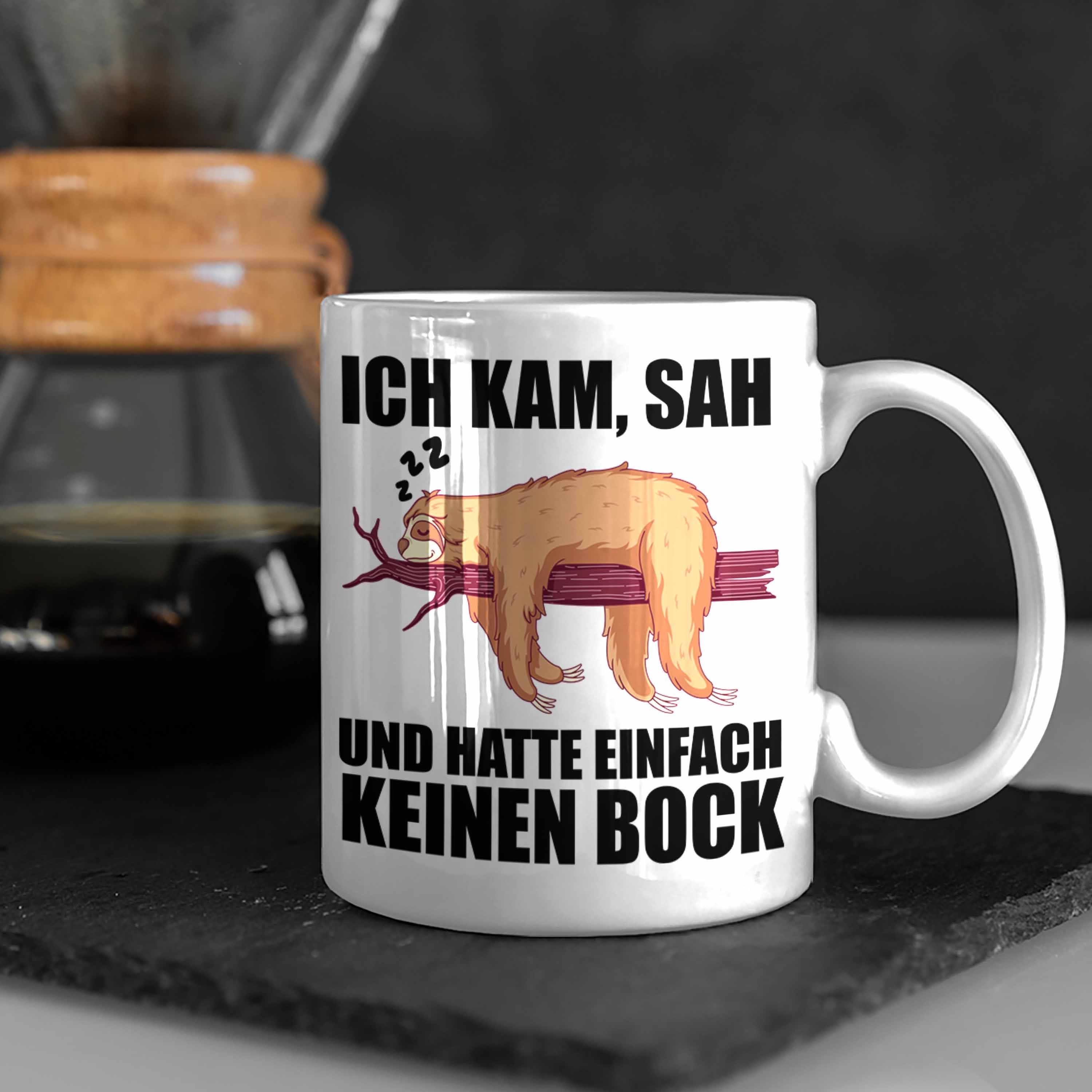 Kollege Tasse mit Kaffeetasse Weiss Arbeitskollege - Trendation Tasse Spruch Faultier Geschenk Trendation Büro