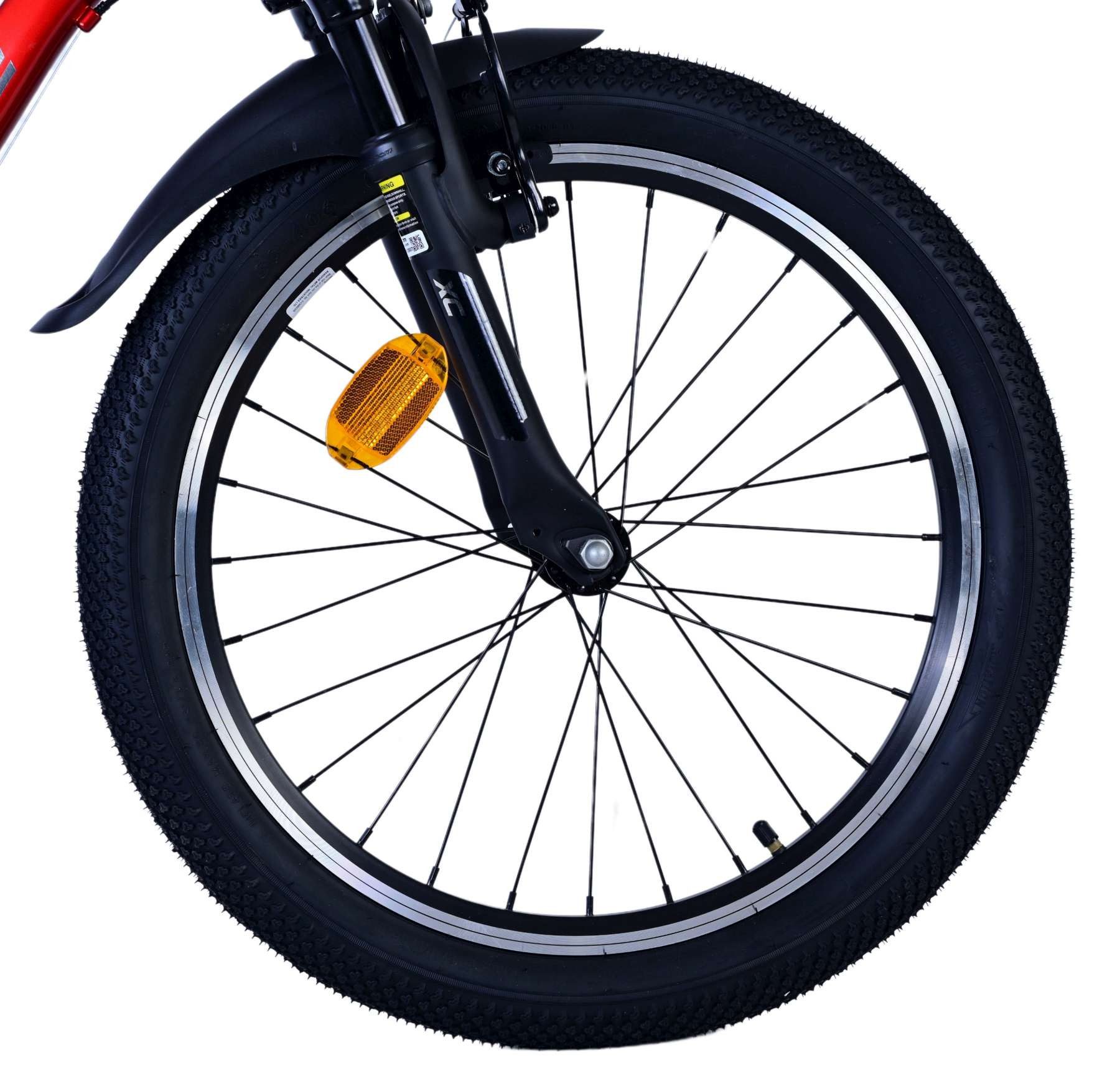 Volare Kinderfahrrad Volare XC Race Kinderfahrrad - 20 Zoll - 7 Gang - Rot/Grau für Jungen, 2 Handbremsen, keine Rücktrittbremse, Shimano 7 Gänge