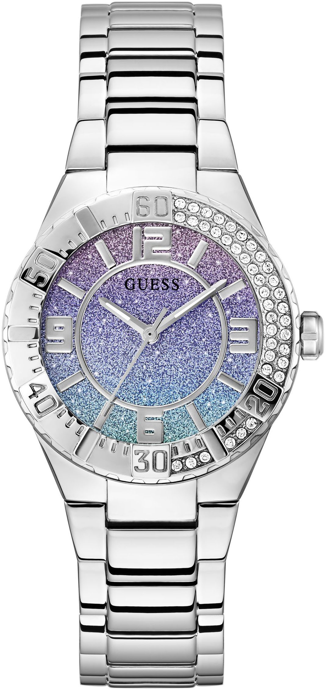 Guess Quarzuhr SANGRIA GW0882L1, Armbanduhr, Damenuhr, Edelstahlarmband günstig online kaufen
