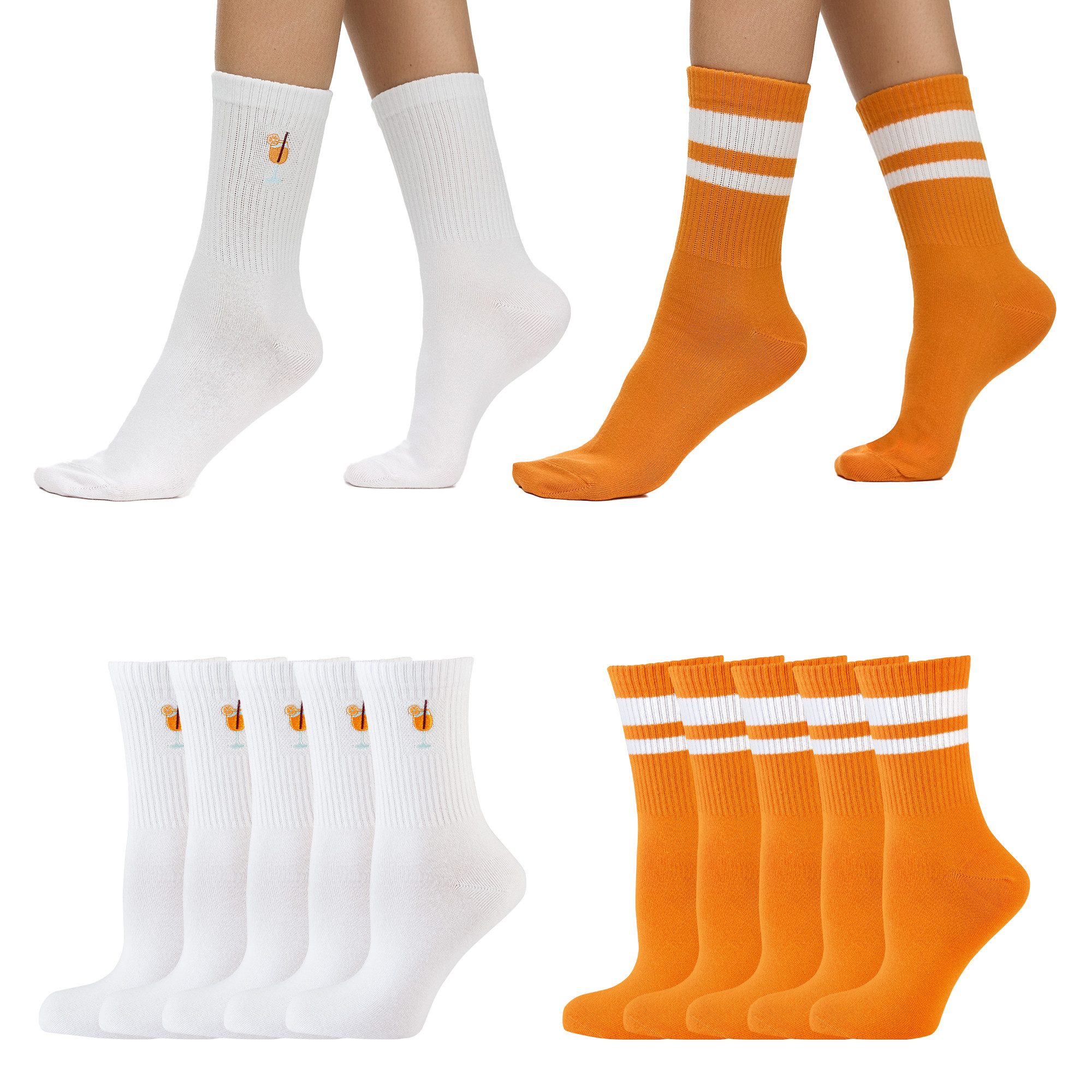 Nur Die Freizeitsocken Statement Socken mit Stickerei (10-Paar) Männer Multipack Mehrpack