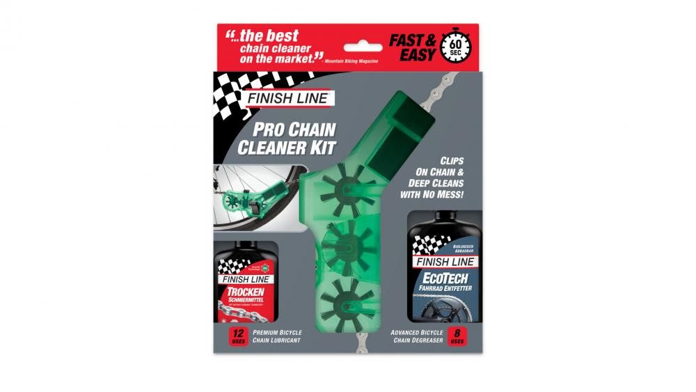 Finish Line Finish Line Kettenreinigungsset EcoTech mit Dry Lube, effiziente Fahrr Zweiradreiniger