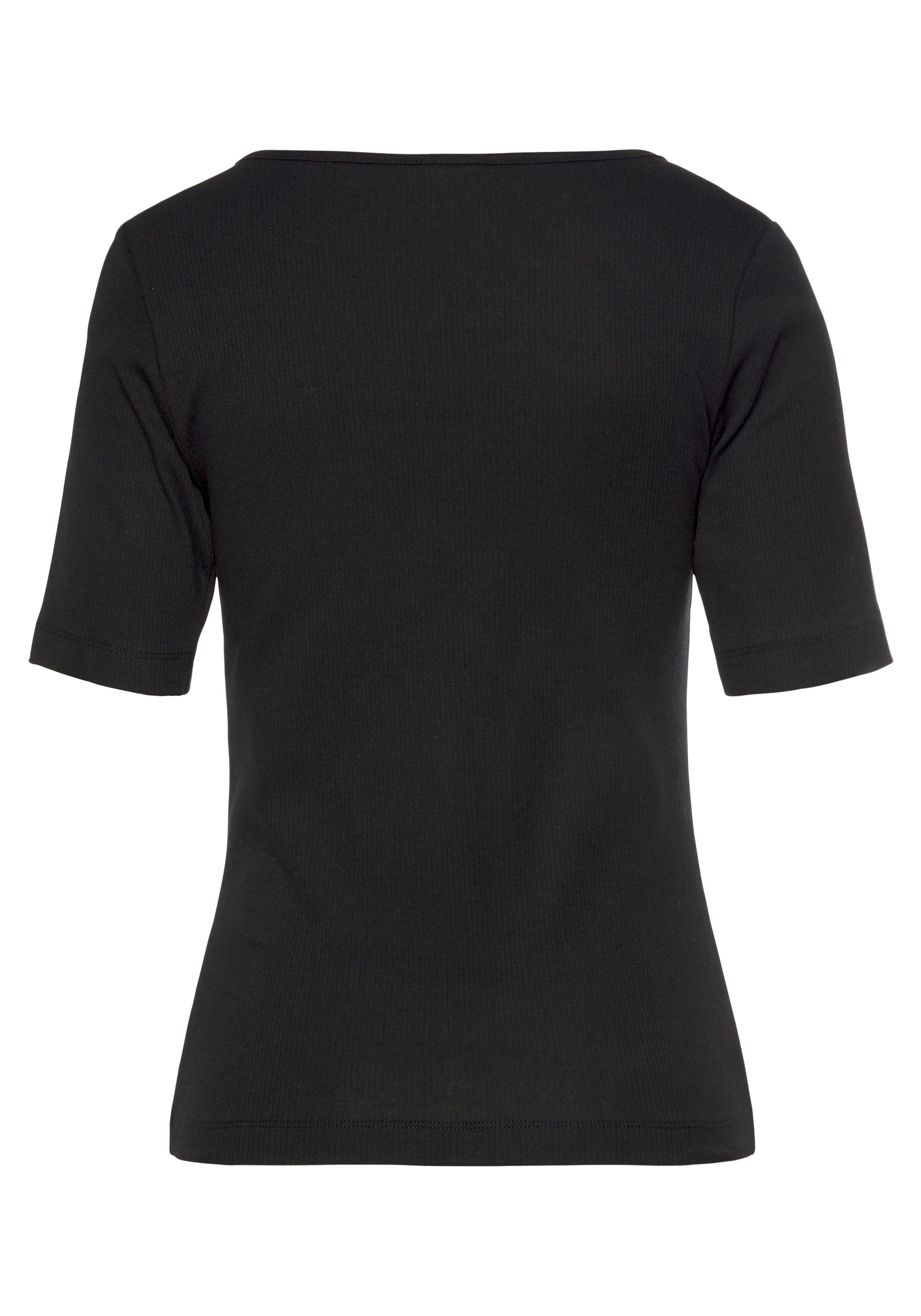 LASCANA Pyjamaoberteil aus Rippstrick