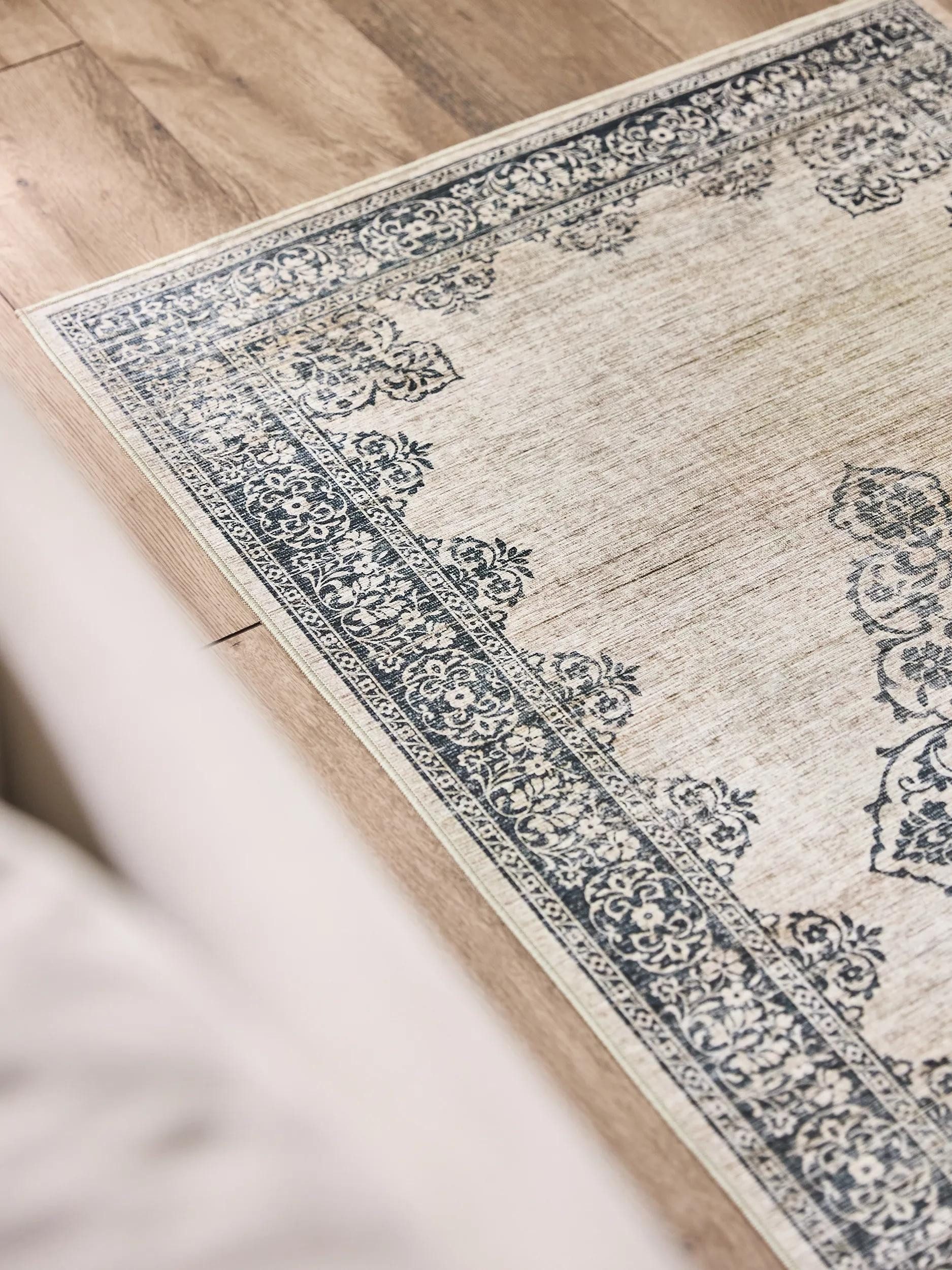benuta Läufer Laury, rechteckig, Höhe: 5 mm, Teppich Wohnzimmer, Schlafzimmer, Esszimmer, Flur, Kunstfaser, Cozy