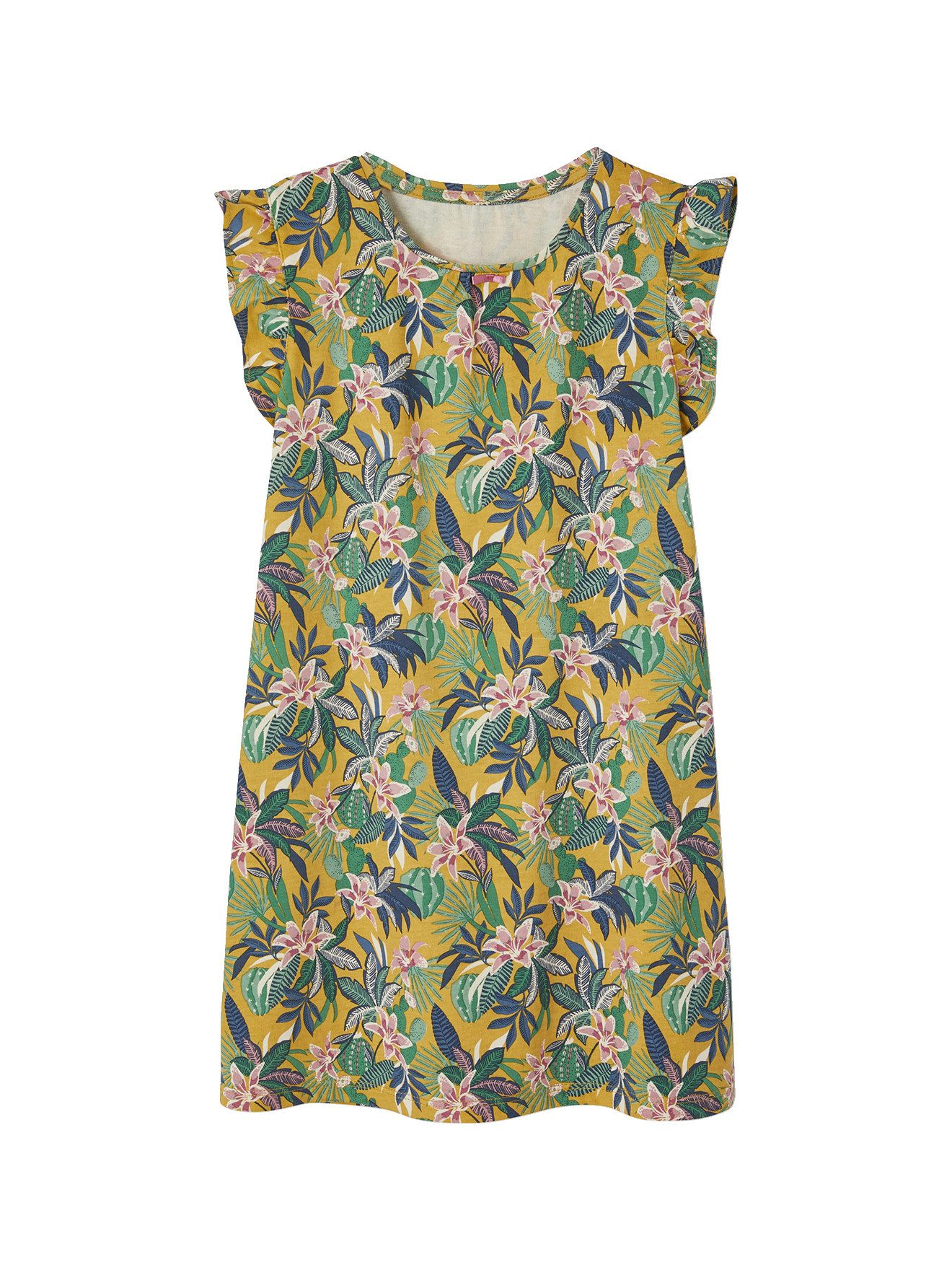 vertbaudet Nachthemd Mädchen Nachthemden, Dschungelprint 2er-Pack