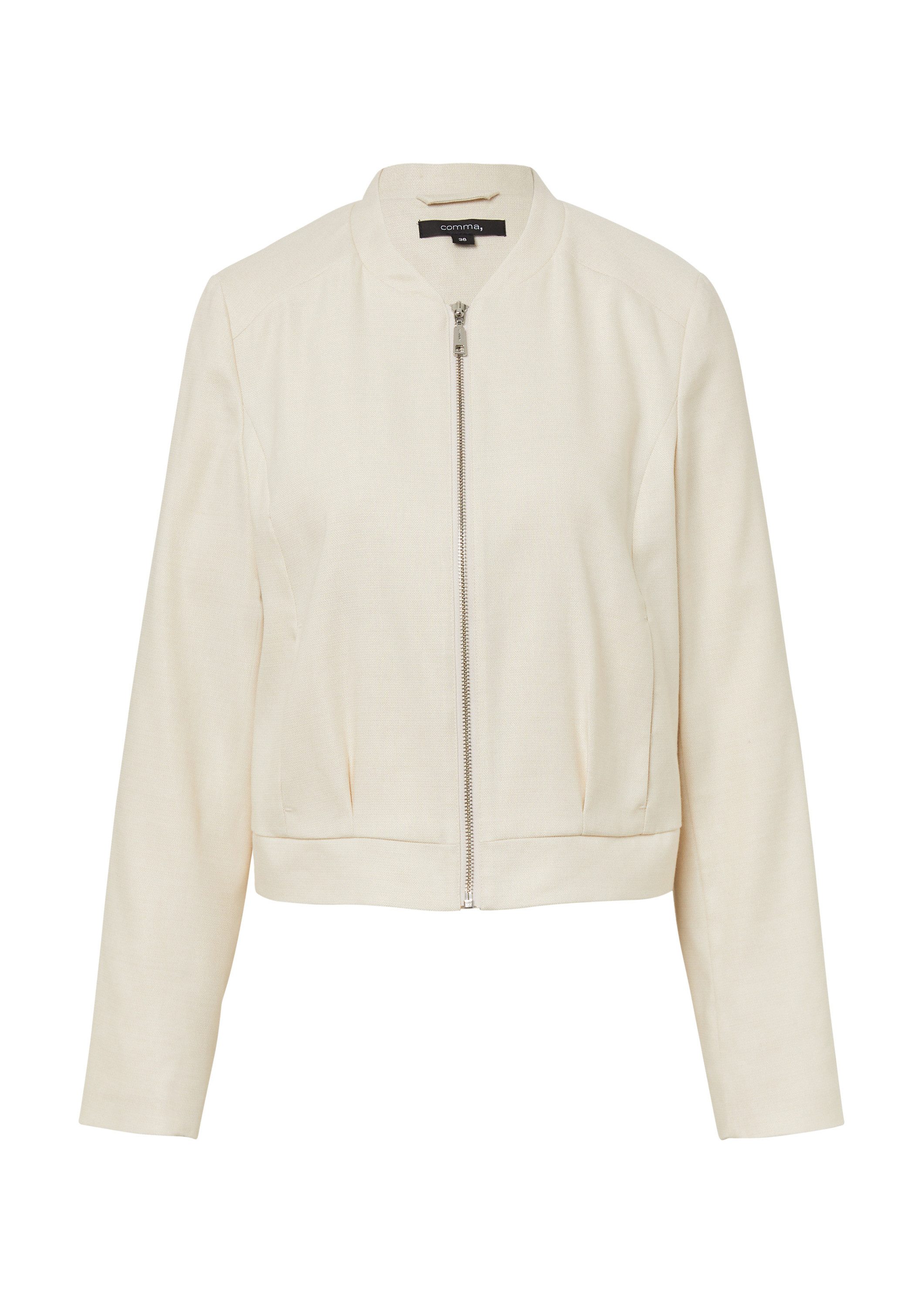 comma Funktionsjacke Indoor-Jacke Leinemix-Jacke im Boxy günstig online kaufen