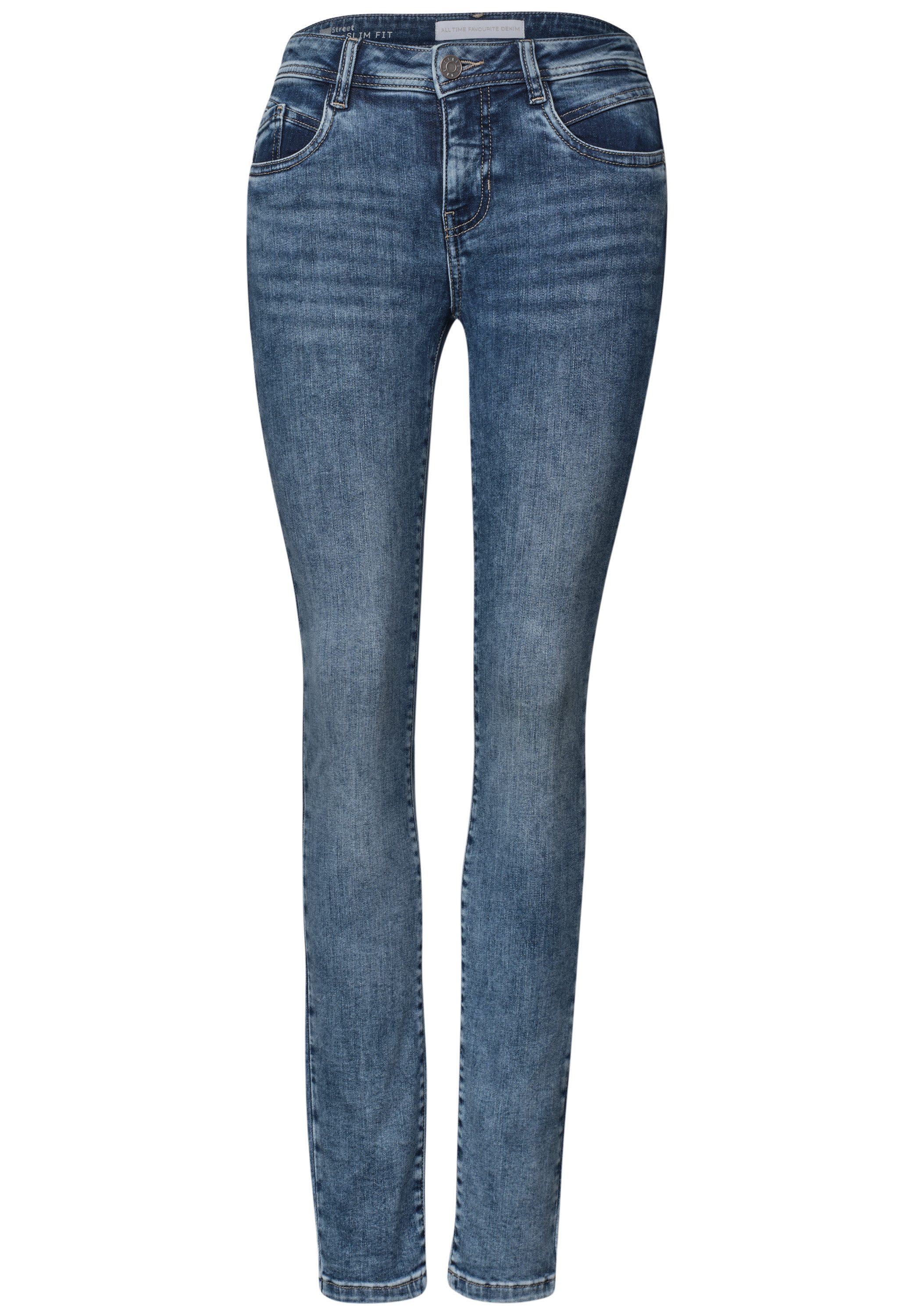 STREET ONE Slim-fit-Jeans 5-Pocket-Style – Bild 5 von 5