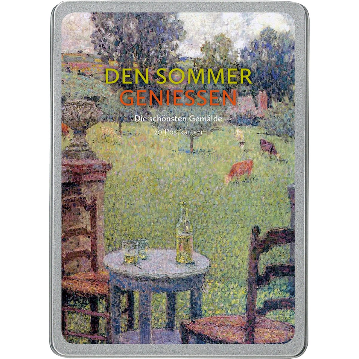 Postkarte Postkarten-Set Den Sommer genießen. Die schönsten Gemälde.
