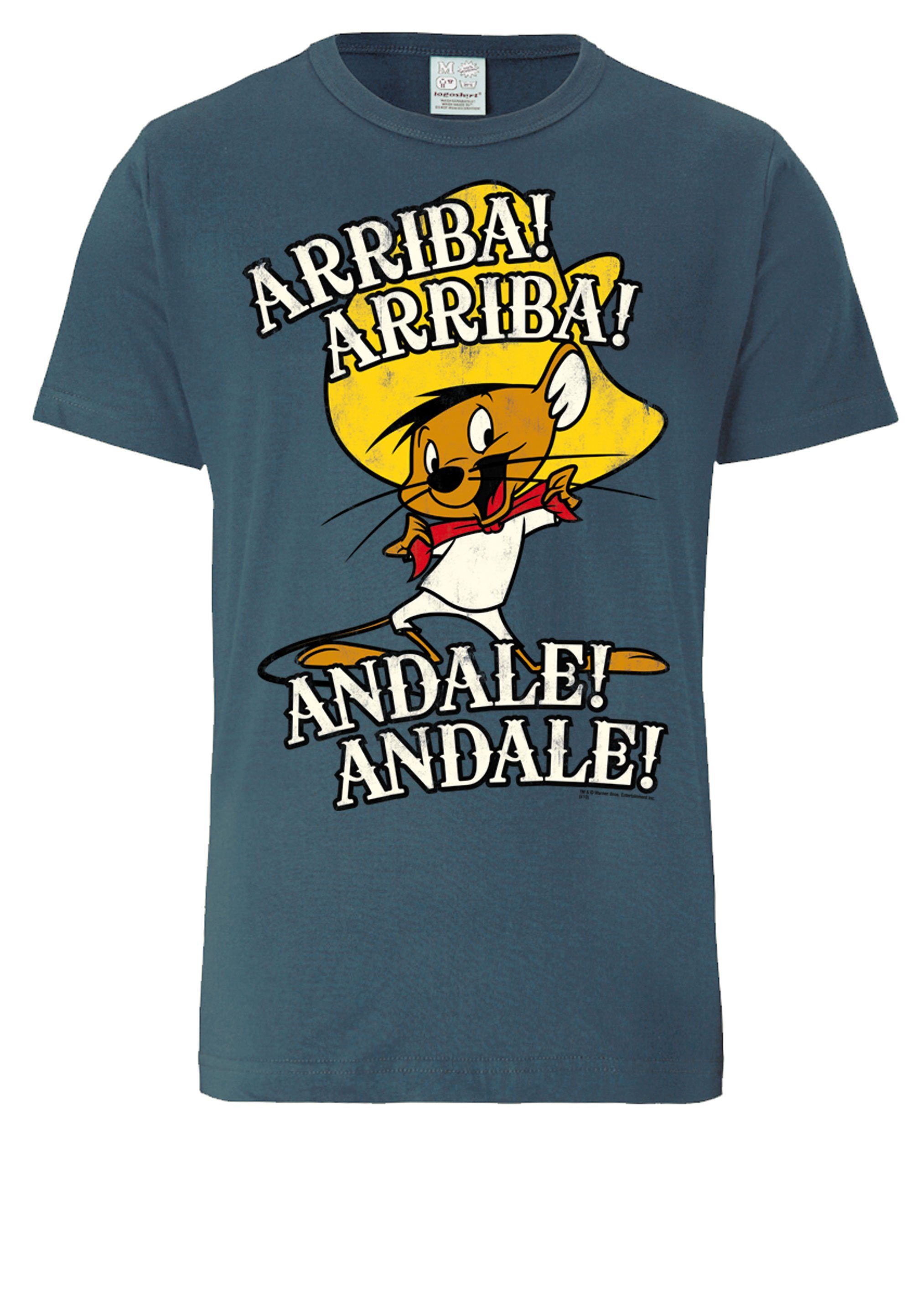LOGOSHIRT T-Shirt Looney Tunes - Speedy Gonzales mit lizenziertem Print