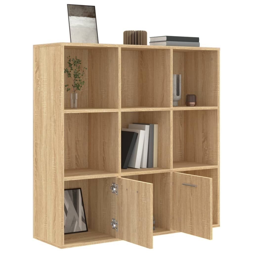 furnicato Bücherregal Sonoma-Eiche 98x30x98 cm Holzwerkstoff