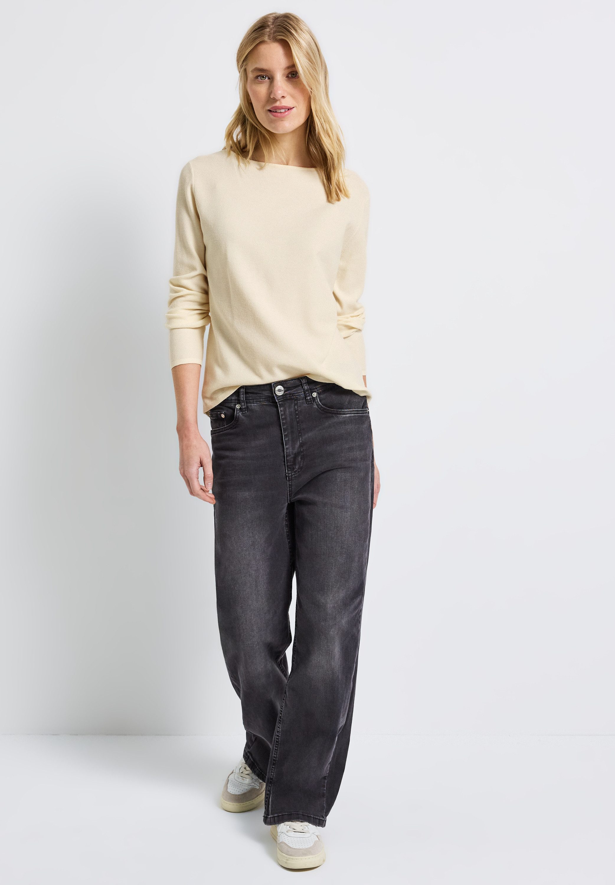 STREET ONE Strickpullover mit U-Boot-Ausschnitt