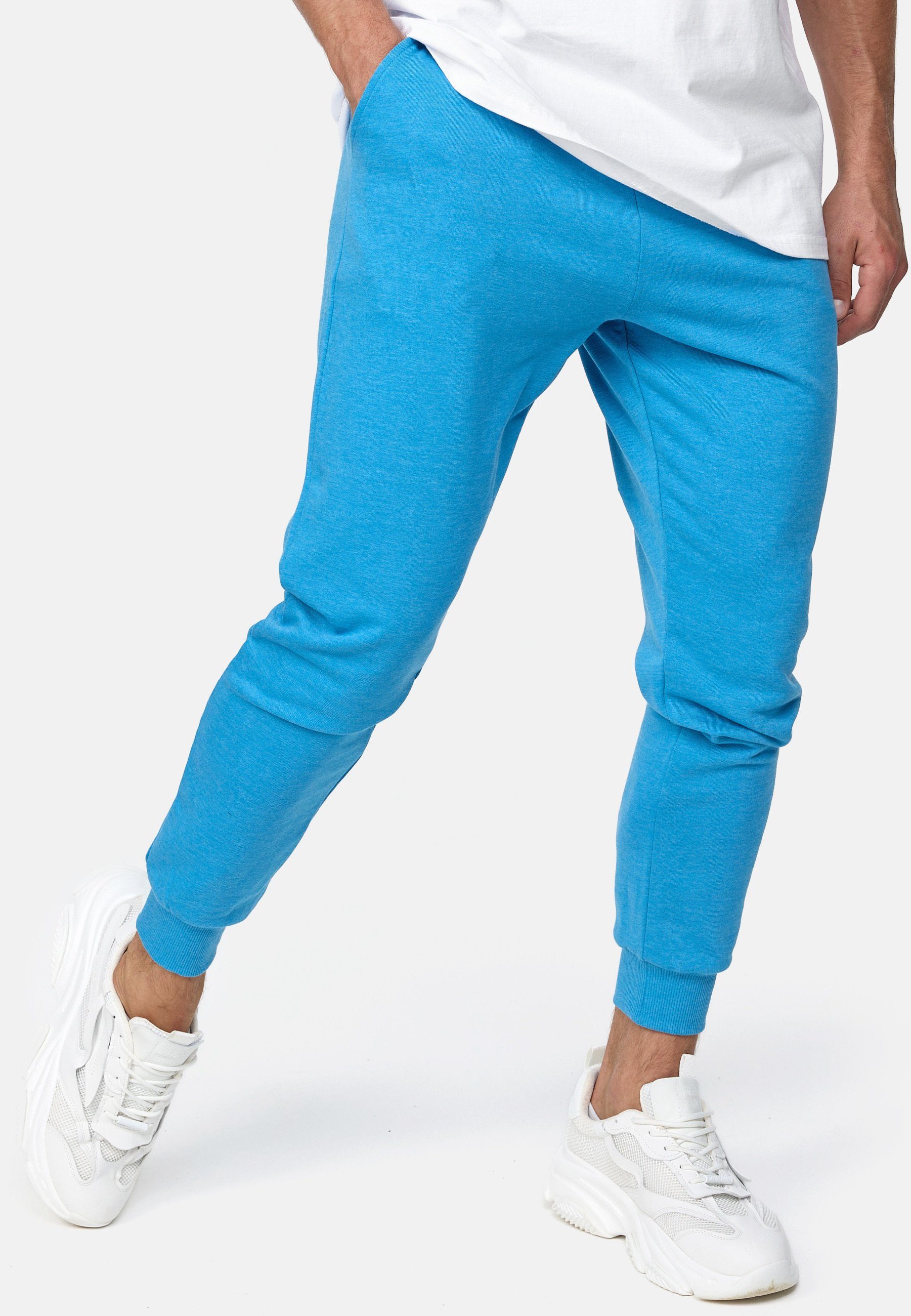 Indicode Jogger Pants Eberline Clear Mix Blue