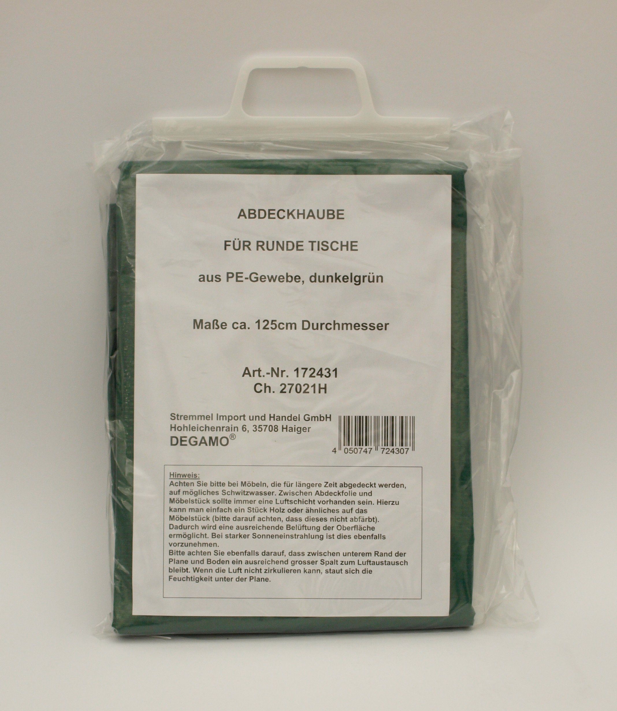 DEGAMO Gartenmöbel-Schutzhülle (1-St), für Gartentisch 125x70cm rund, PE du günstig online kaufen