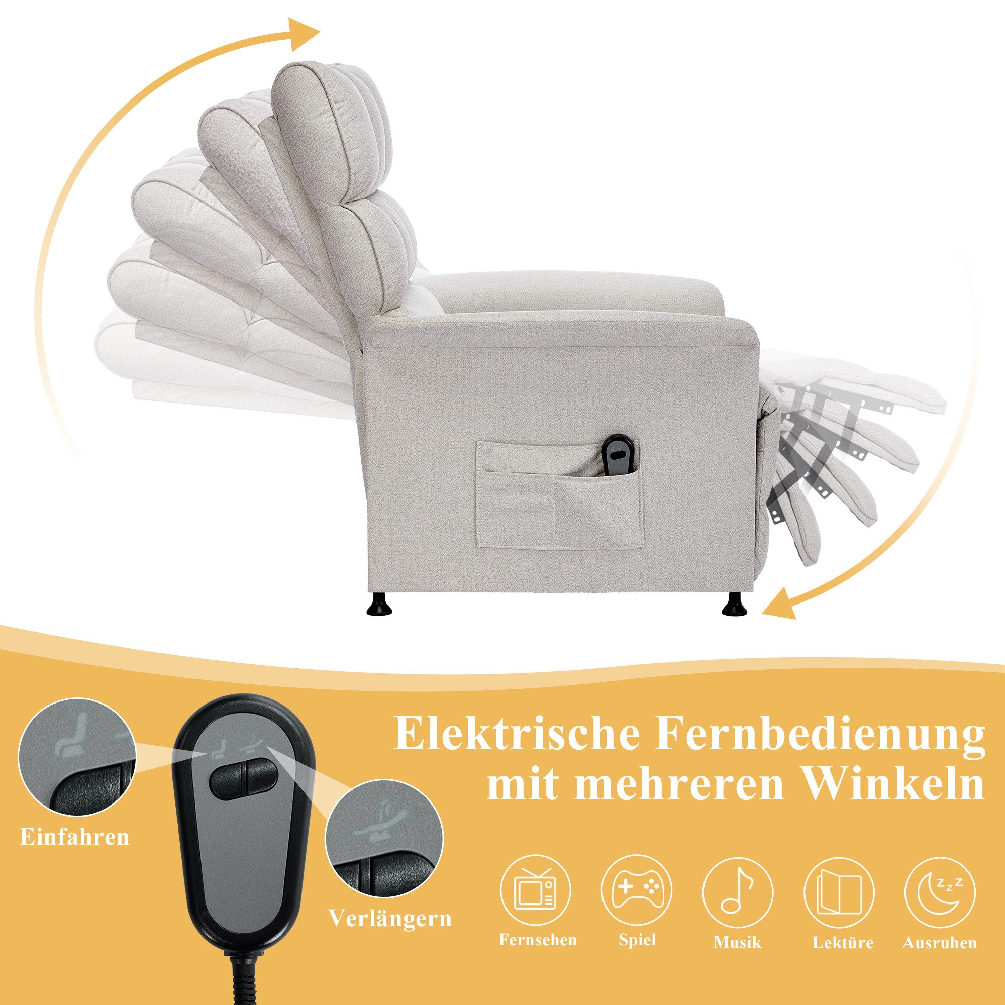 Tongtong TV-Sessel Sessel, Fernsehsessel, elektrischer Sessel, günstig online kaufen