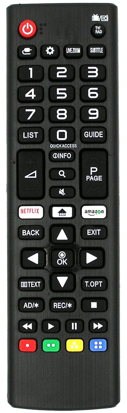 Alltro Ersatz Fernbedienung für LG TV 50UK6470PLC 50UK6500 50UK6500LLA Fernbedienung von Alltro