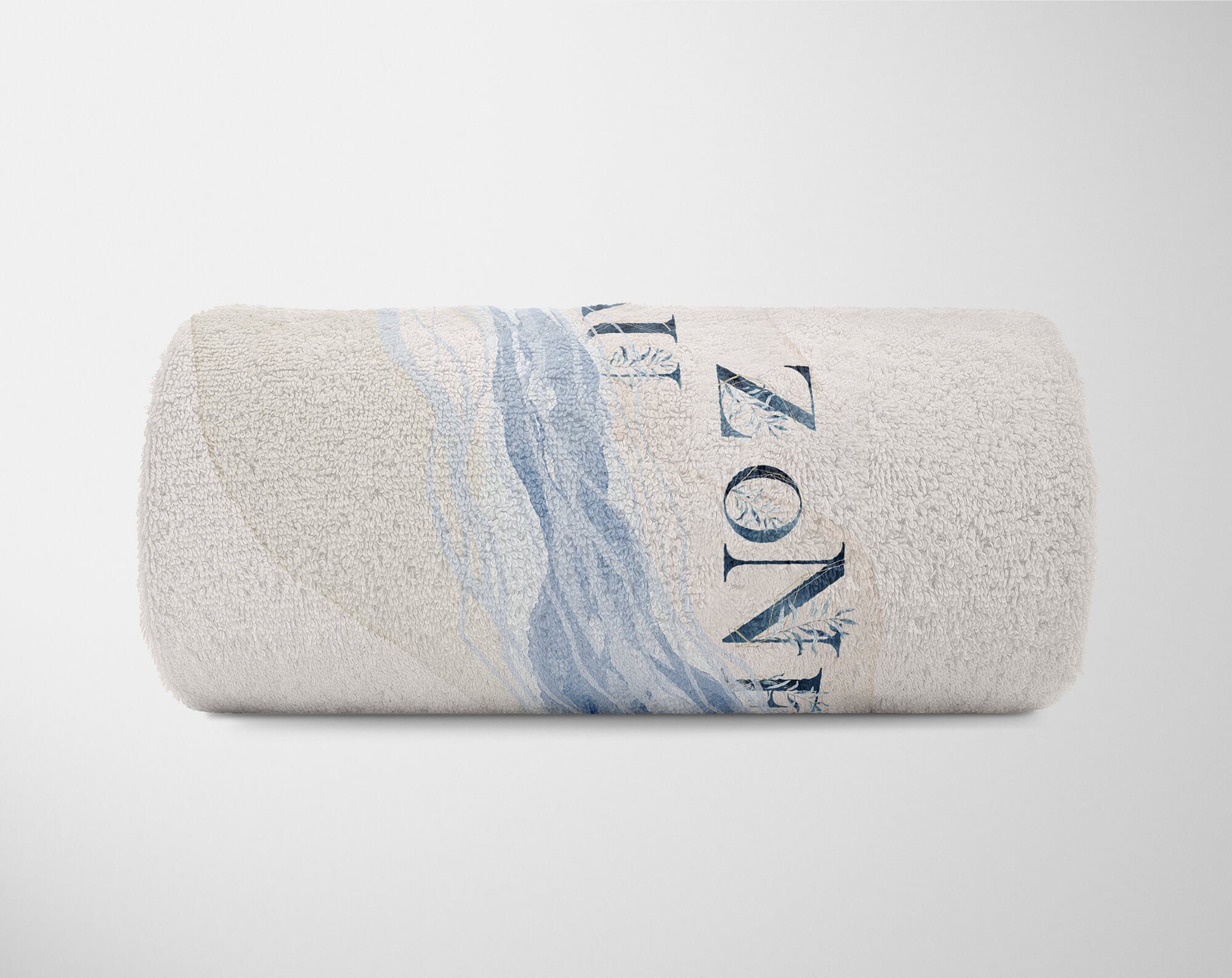 Saunatuch Kuscheldecke Ozean Handtuch Kunstvoll Motiv Baumwolle-Polyester-Mix Art Blau, Handtücher Handtuch (1-St), Strandhandtuch Sinus Qualle