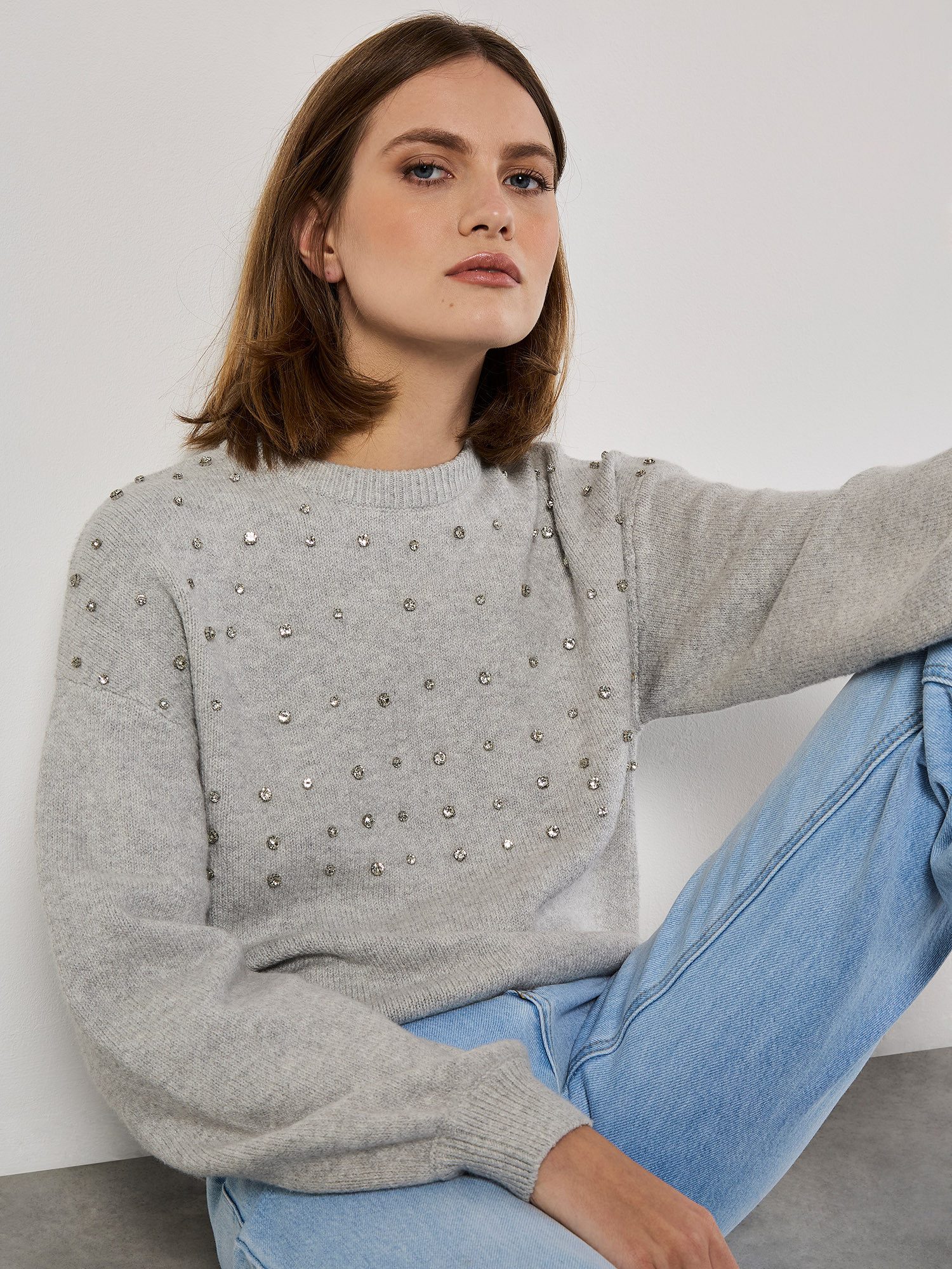 Apricot Strickpullover Besetzer Pullover, (1-tlg) mit günstig online kaufen