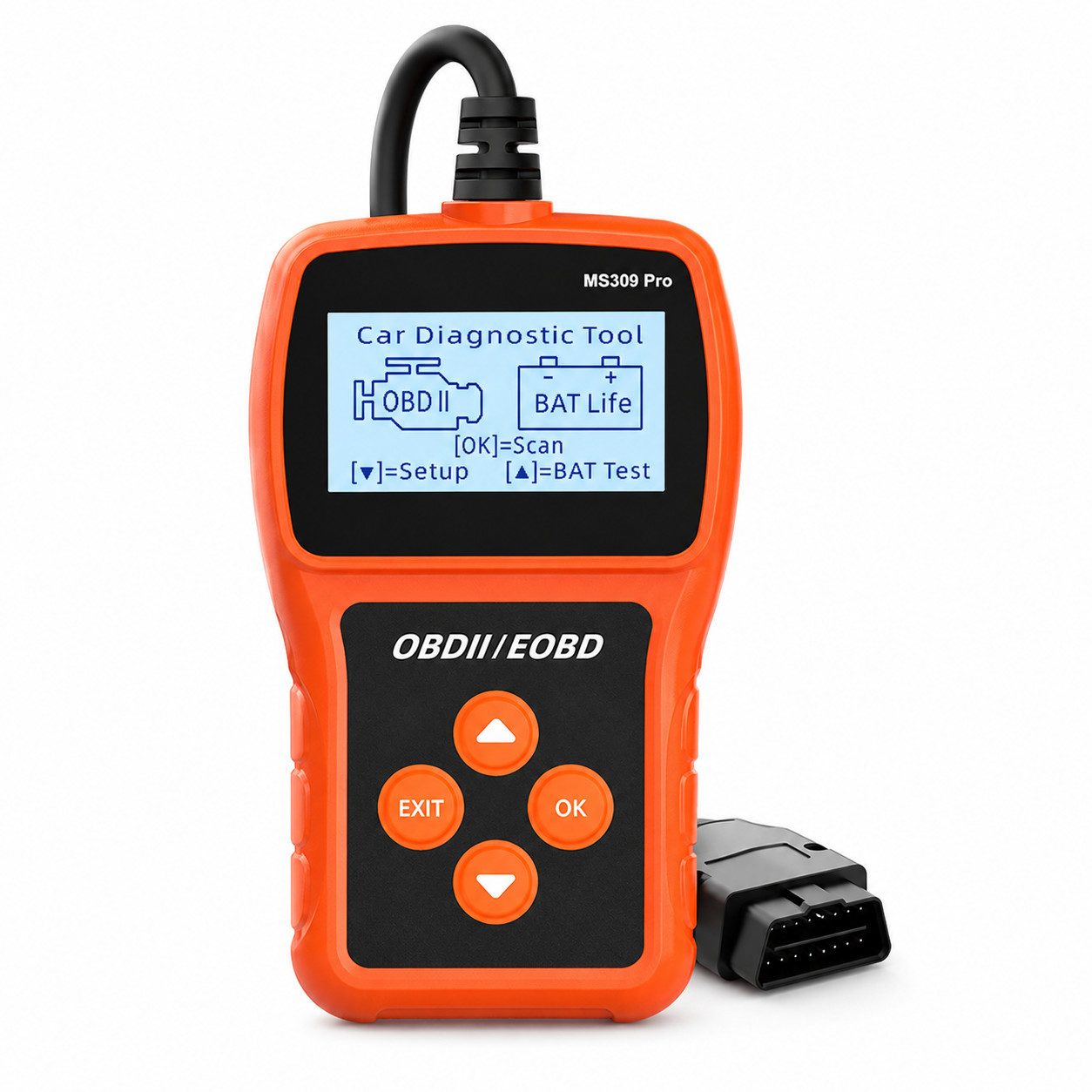 Tekoo OBD2-Diagnosegerät OBD2 Auslesegerät Auto Diagnosegerät mit Batterietest Benzin Diesel, Einzelgerät, Echtzeit-Datenstrom,Plug-and-Play (keine App erforderlich)