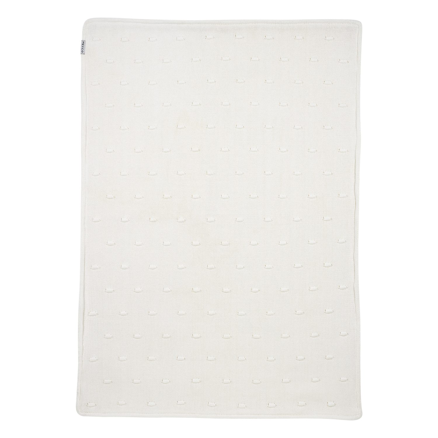 Babydecke Knots Offwhite, Meyco Baby, 75x100cm – Bild 2 von 2