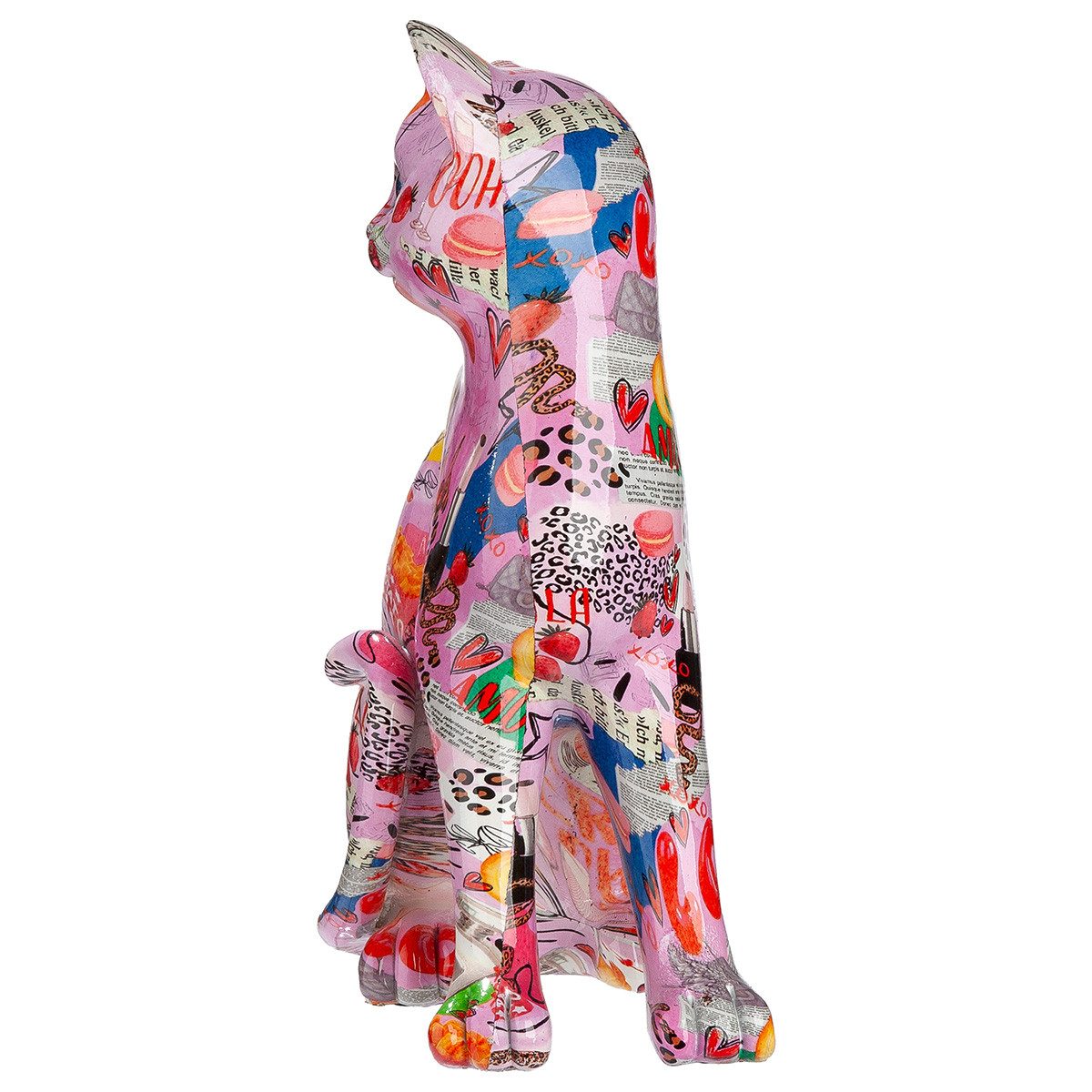 MF Tierfigur Katze Figur Liora mehrfarbig Streetart Deko 29 cm (1 St)