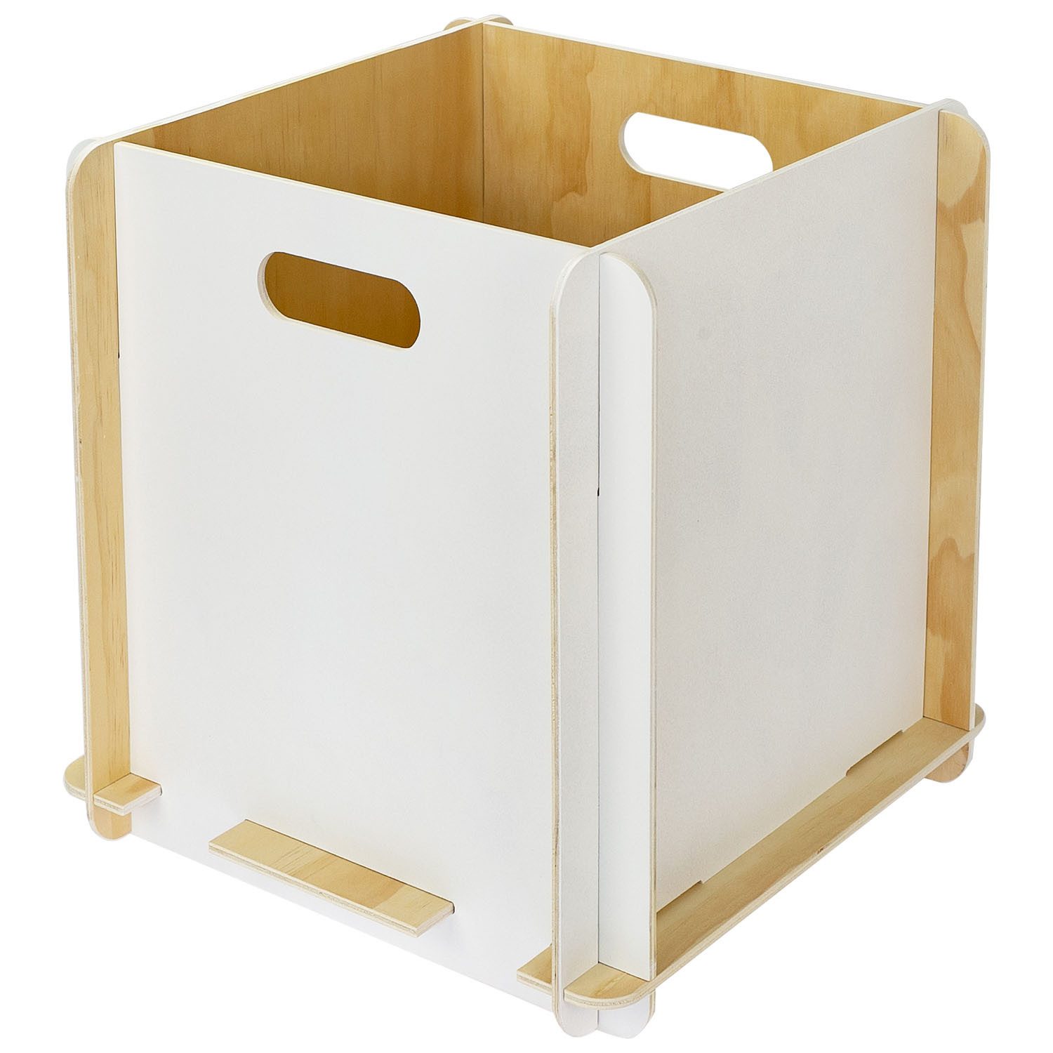 Aufbewahrungsbox Praktische Regalbox aus Holz zum Zusammenstecken