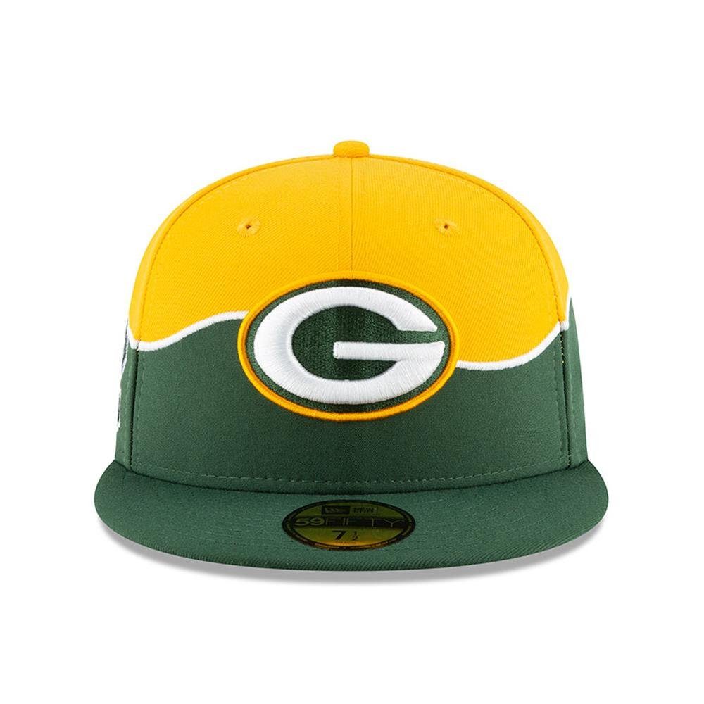 New Era Snapback Cap 59FIFTY NFL19 Packers Bay Draft Green