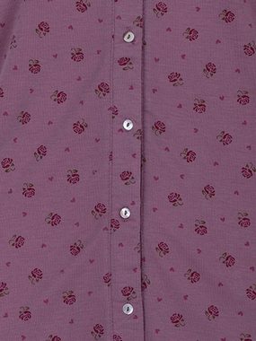 zeitlos Nachthemd Nachthemd Kurzarm - Blüten Knopfleiste