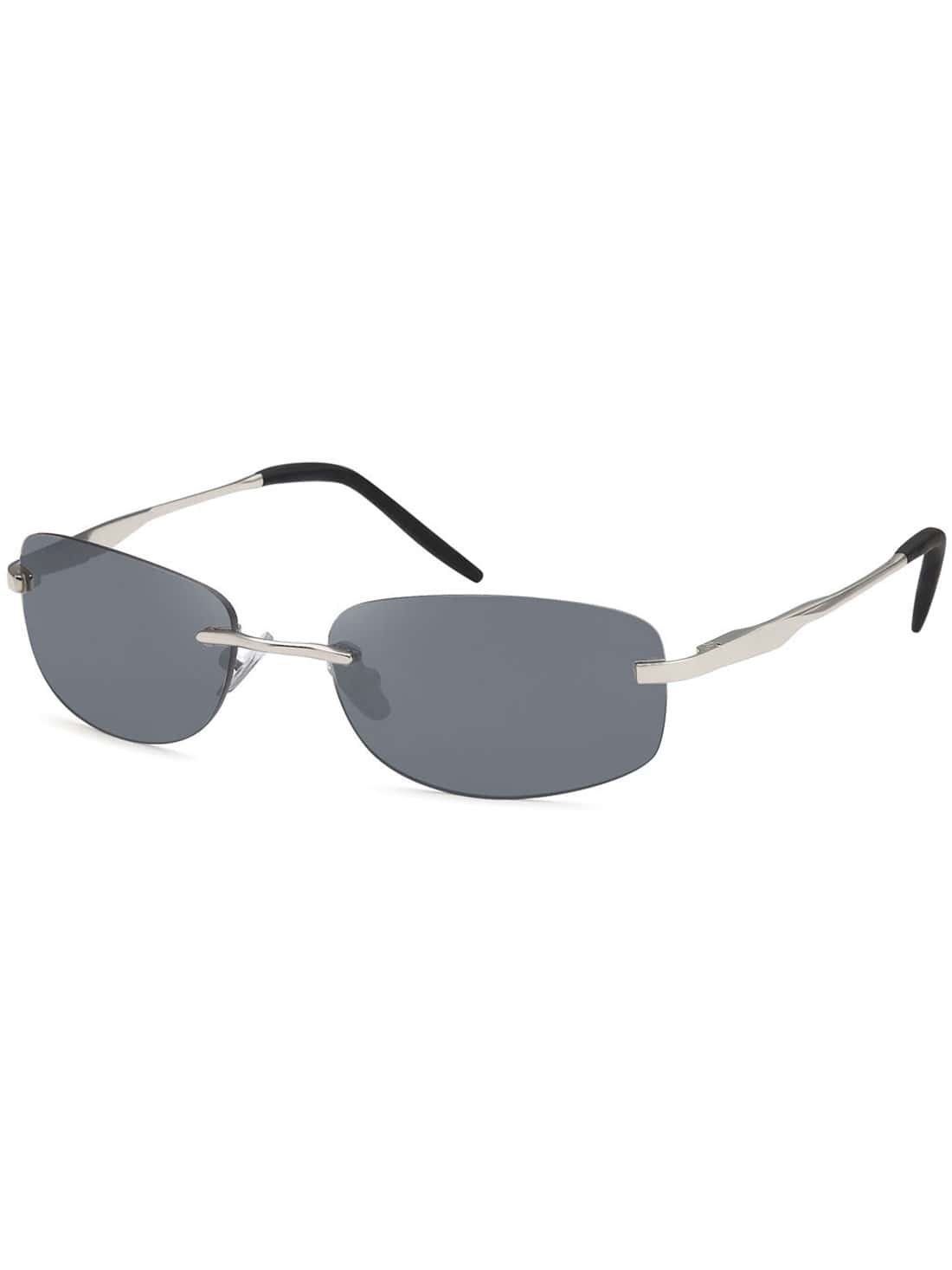 BEZLIT Eyewear Sonnenbrille Herren Desginer Sonnenbrille (1-St) mit schwarzen Linsen Silber-Schwarz