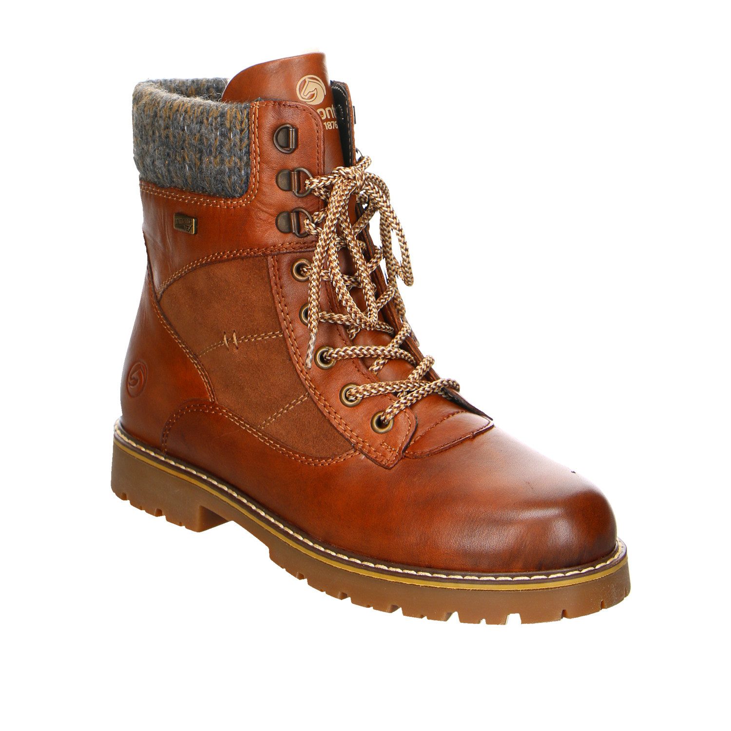 Remonte Remonte Leder Schnürstiefelette braun Stiefelette