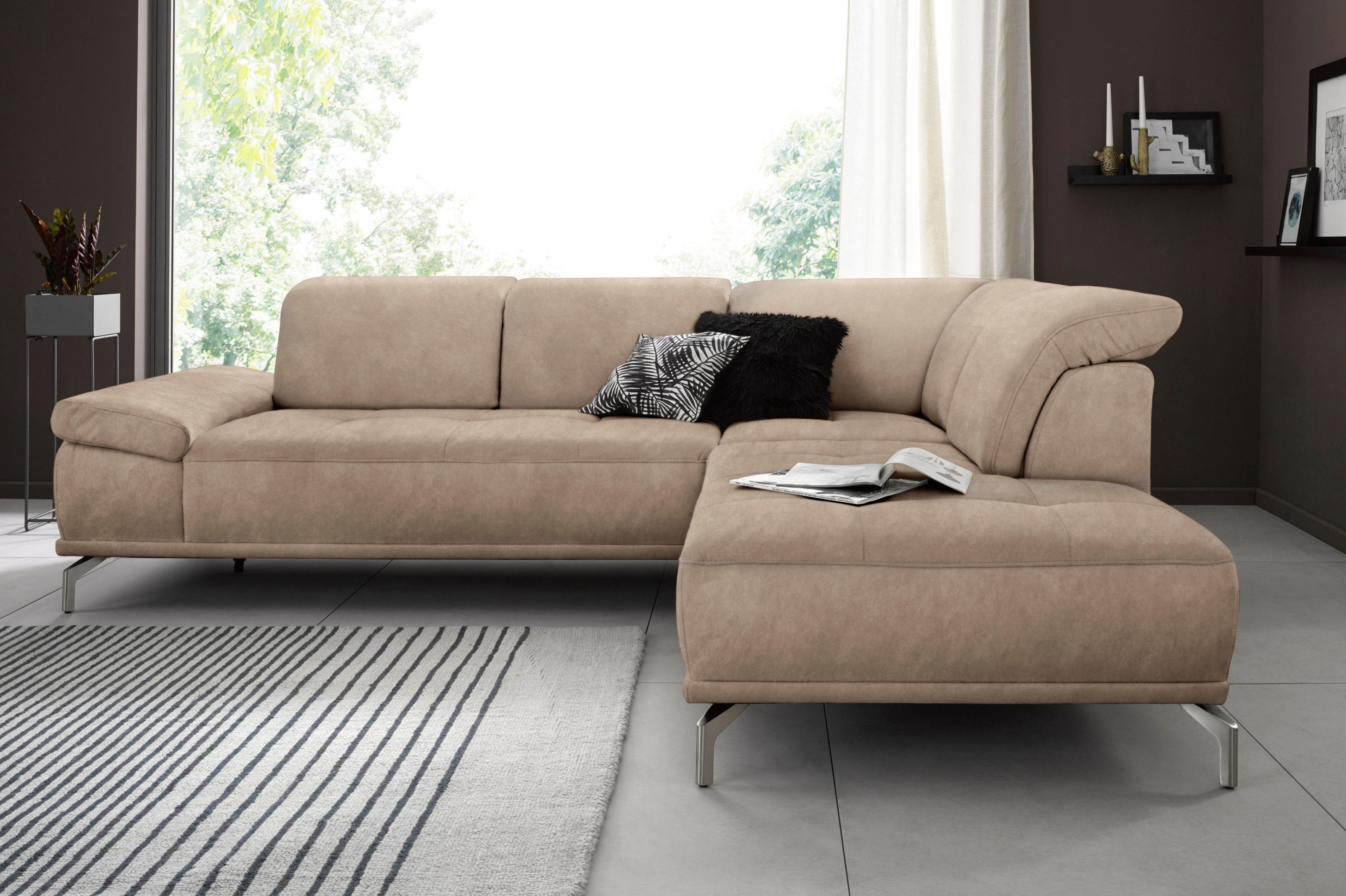 Places of Style Ecksofa "Caluna", Inkl.Sitztiefenverstellung, wahlweise mit günstig online kaufen
