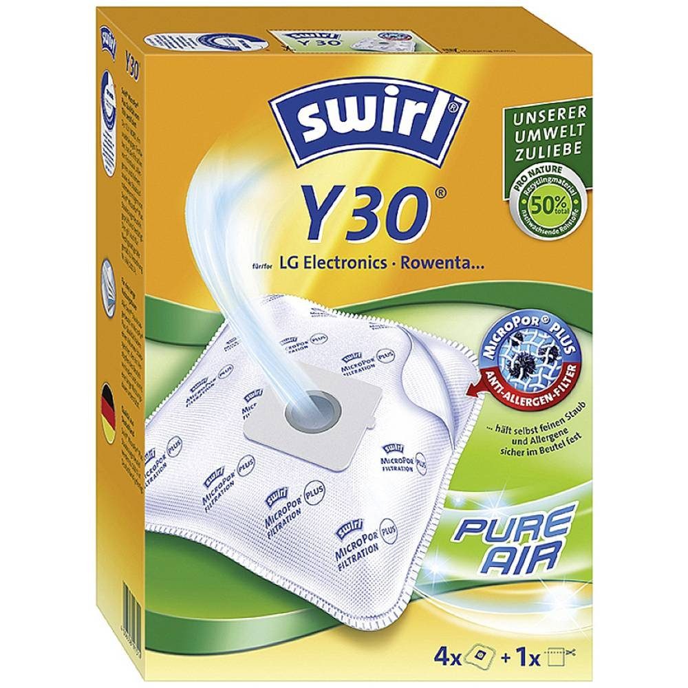 Swirl Staubsaugerbeutel ® Y 30 Staubsaugerbeutel für LG Electronics, Clatronic Y30