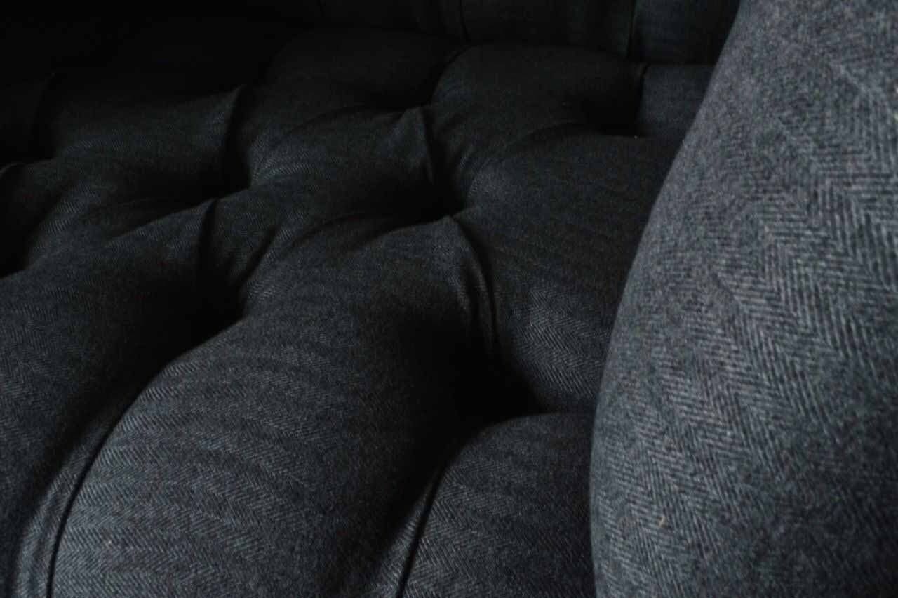 1,5 Polster Sofa Chesterfield Made Europe Couch Einsitzer, JVmoebel Sofa Sitzer Couchen In Textil