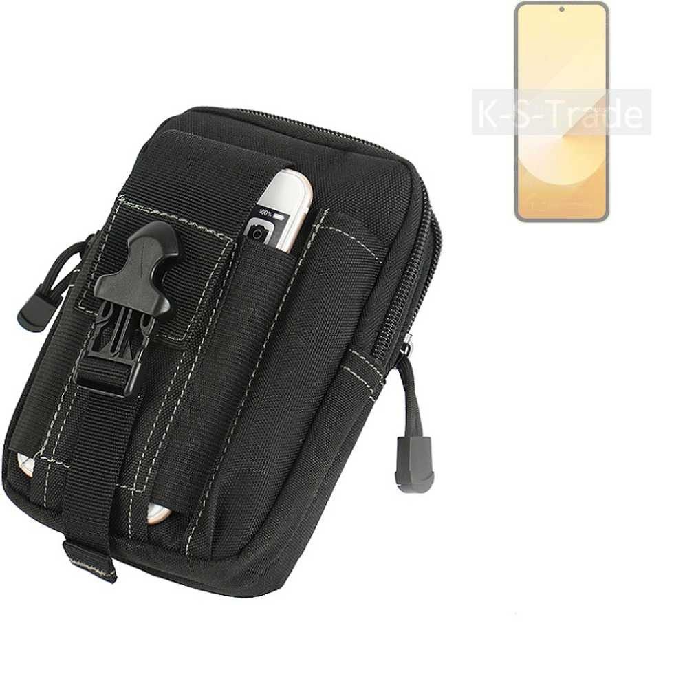 K-S-Trade Handyhülle für Samsung Galaxy Z Flip6, Gürtel Tasche Gürteltasche Holster Schutz Hülle Handy Hülle