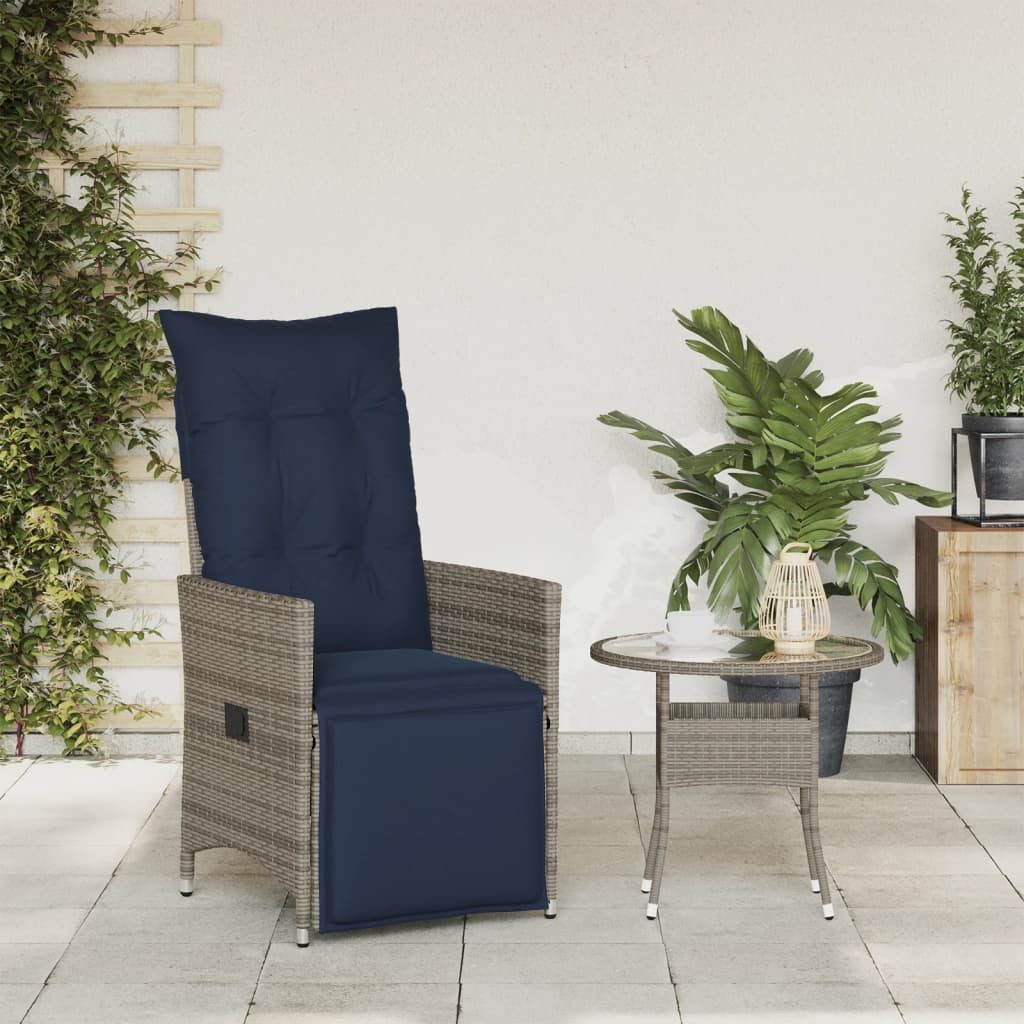 vidaXL Gartenstuhl Gartensessel Verstellbar mit Kissen günstig online kaufen