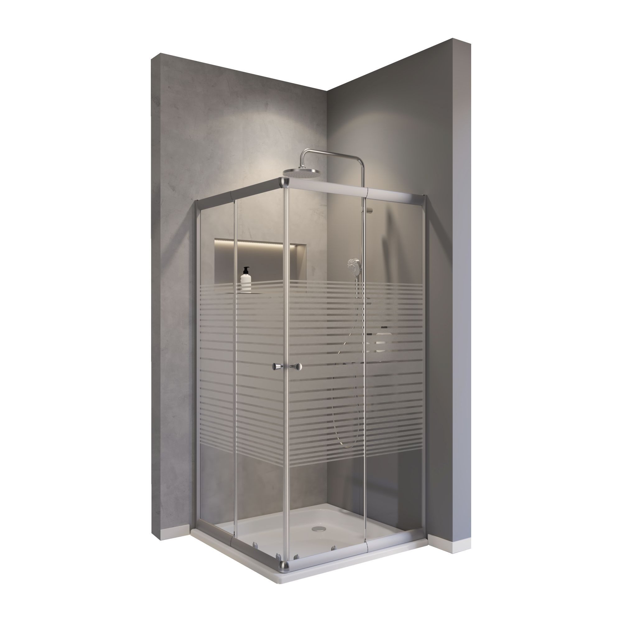 Schulte Eckdusche Sunny, variabler Verstellbereich 75x75 - 90x90 cm, Höhe: günstig online kaufen