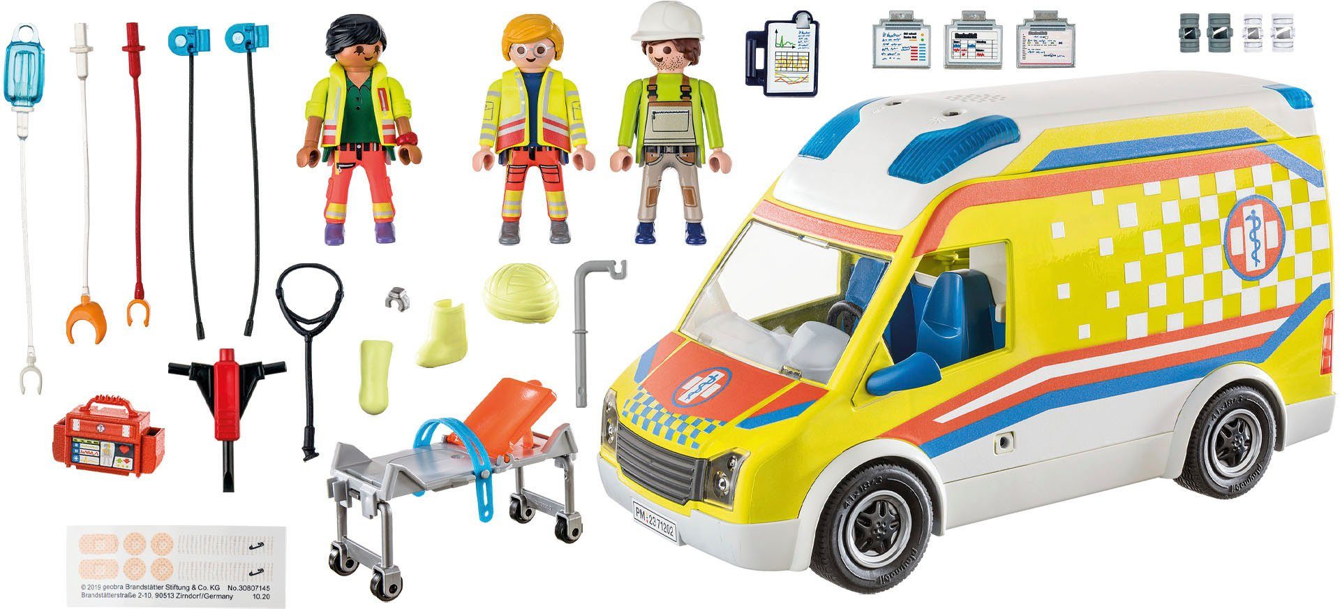 Playmobil® Rettungswagen mit Licht und Sound (71202), My City Life Konstruk günstig online kaufen