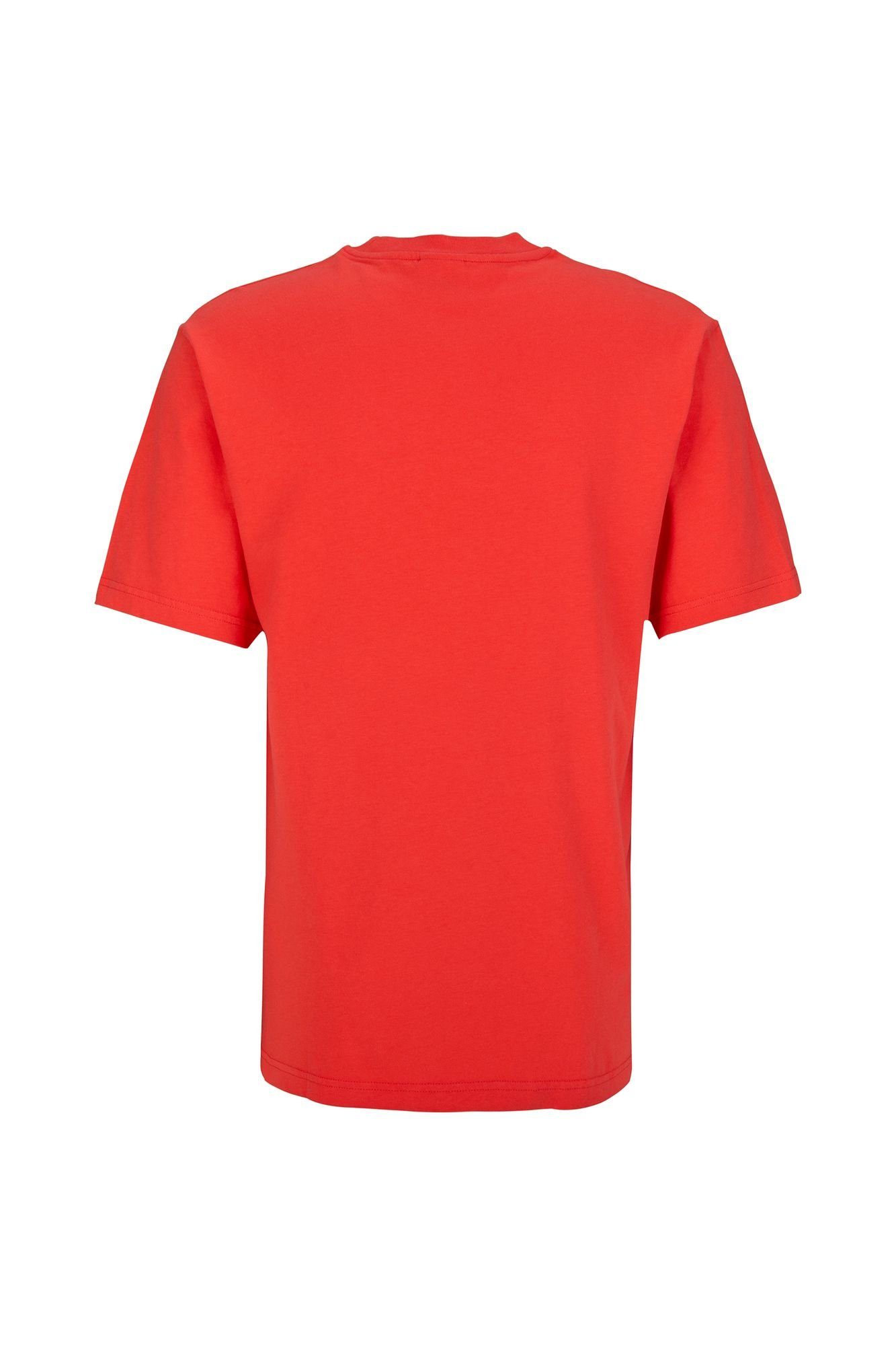 T-Shirt reiner aus & T-Shirt mit Marshall Franklin Baumwolle Logoprint