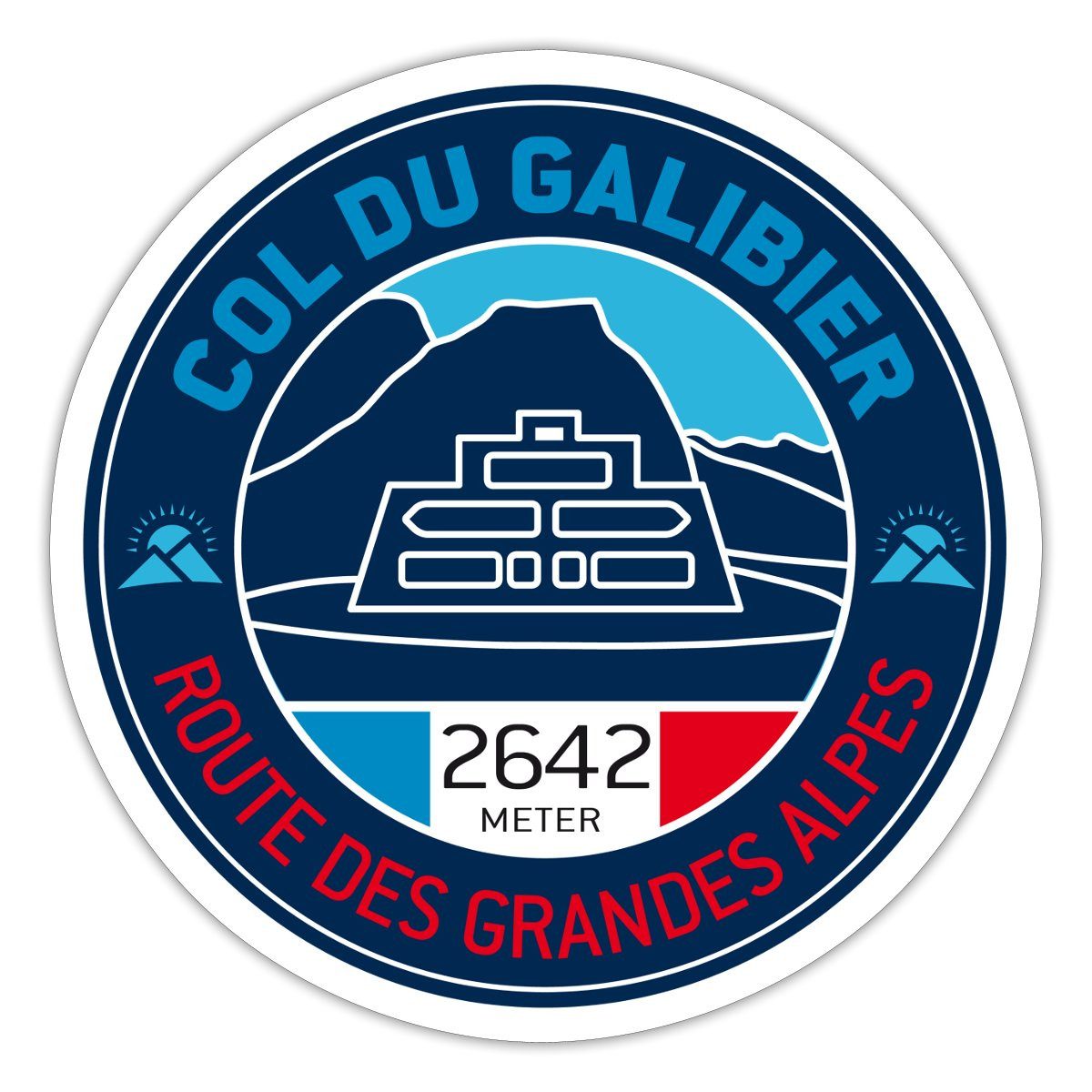 Spreadshirt Aufkleber Col Du Galibier Frankreich Route Des Grandes Alpes Alpenpass Sticker A