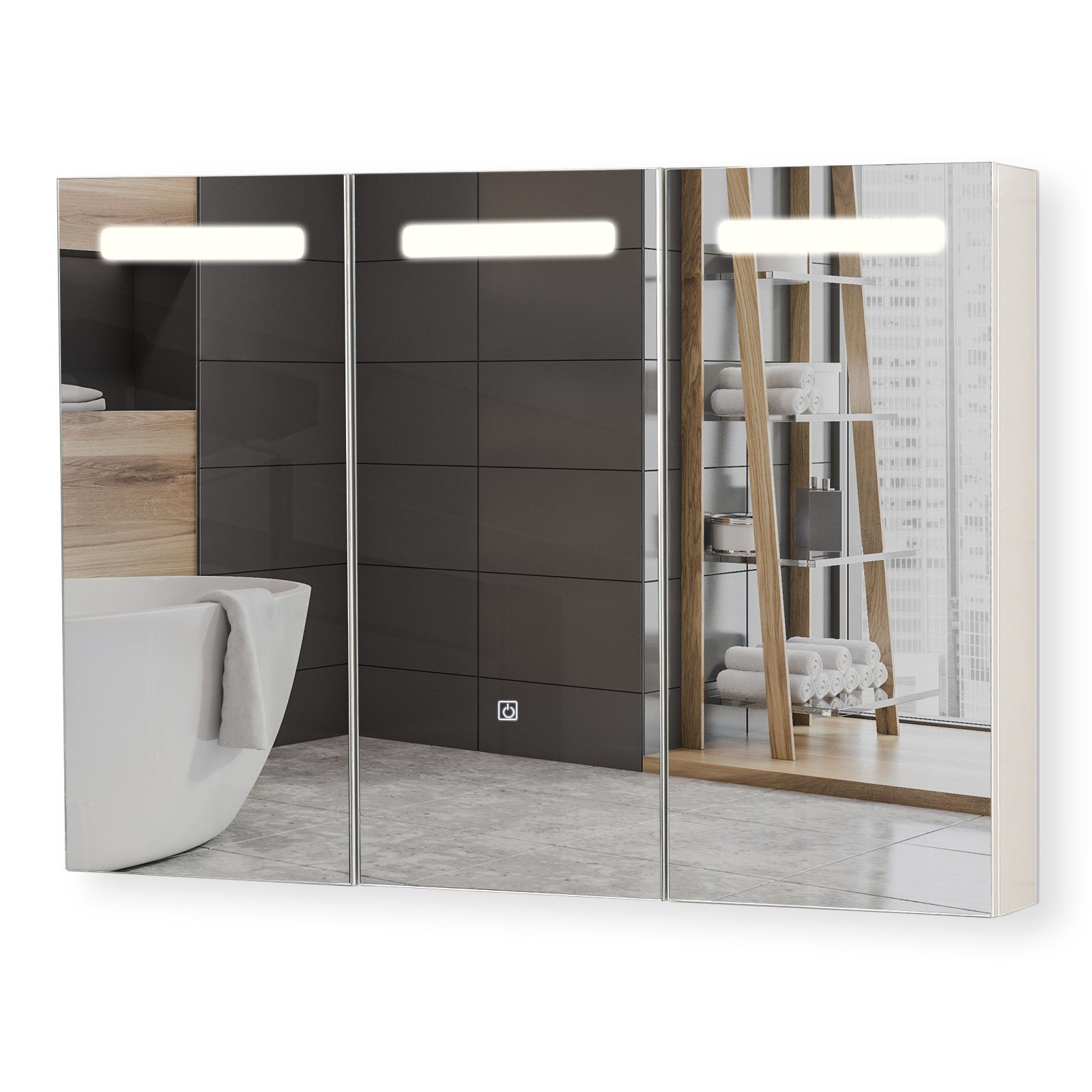 Aquamarin Spiegelschrank Aquamarin® Spiegelschrank mit LED günstig online kaufen