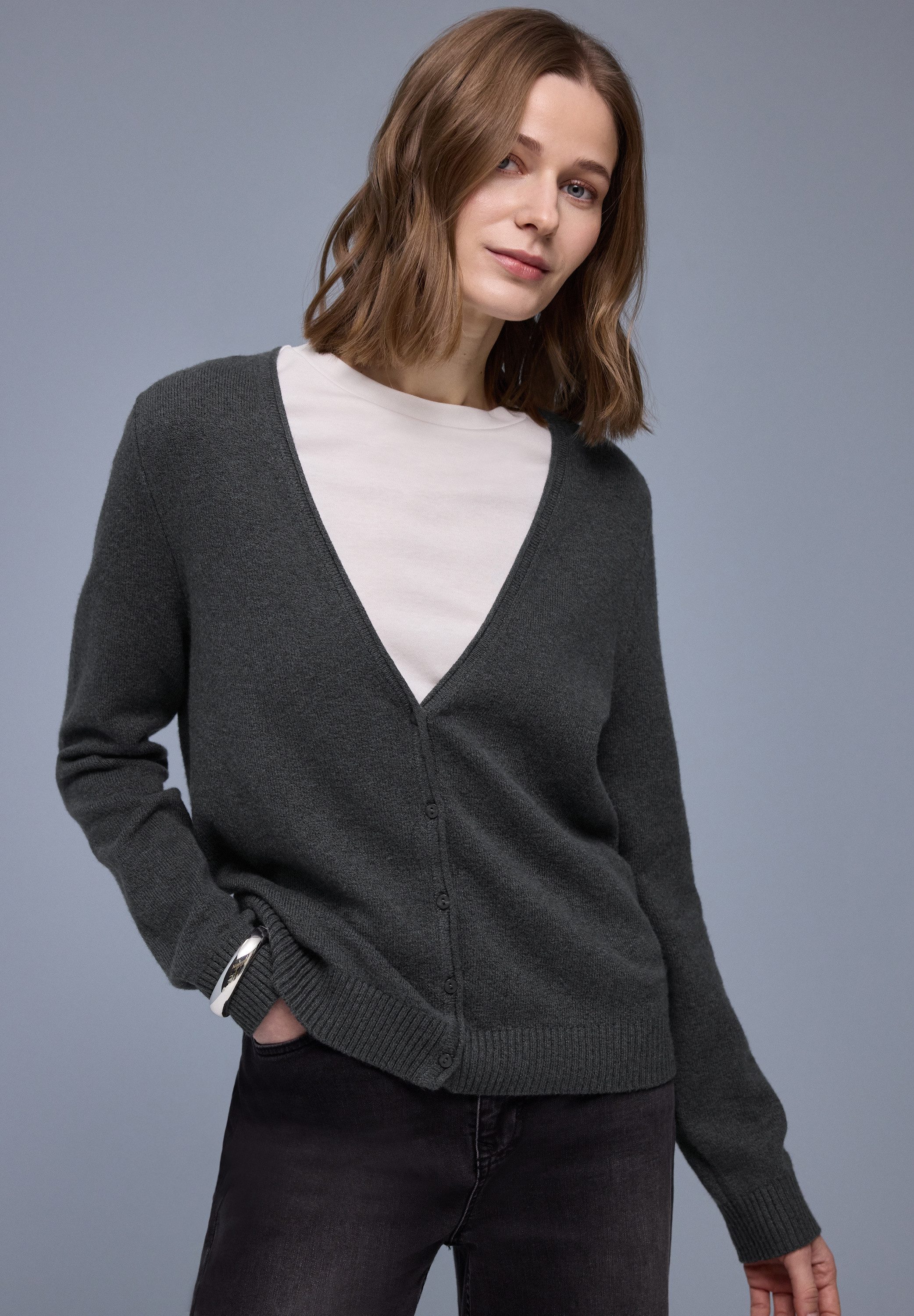 STREET ONE Cardigan mit V-Ausschnitt