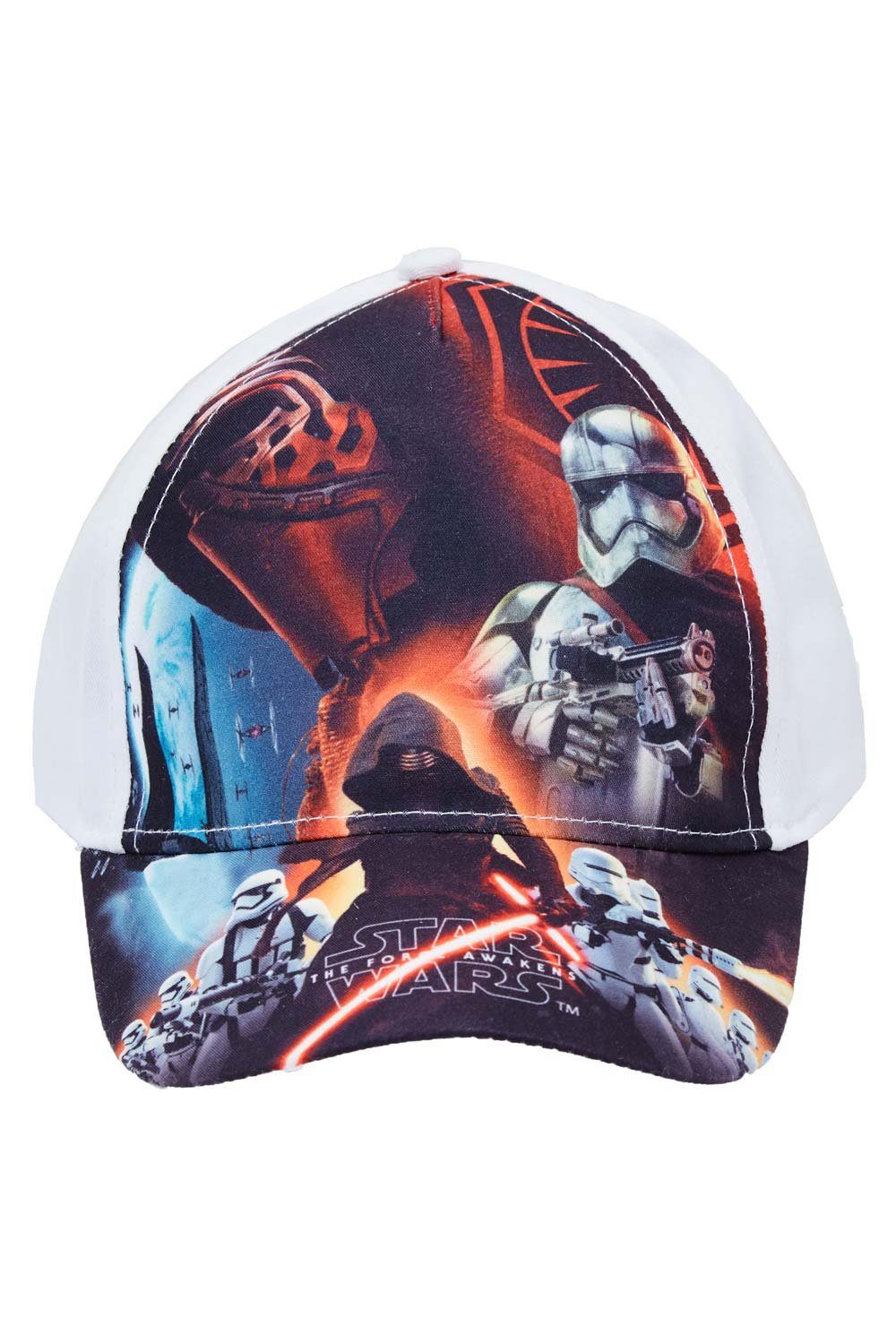 Star Wars Strickmütze Star Wars The Force Awakens Mütze Weiß Größe 54 (Star Wars The Force Awakens Jungen Mütze Weiß Größe 54)