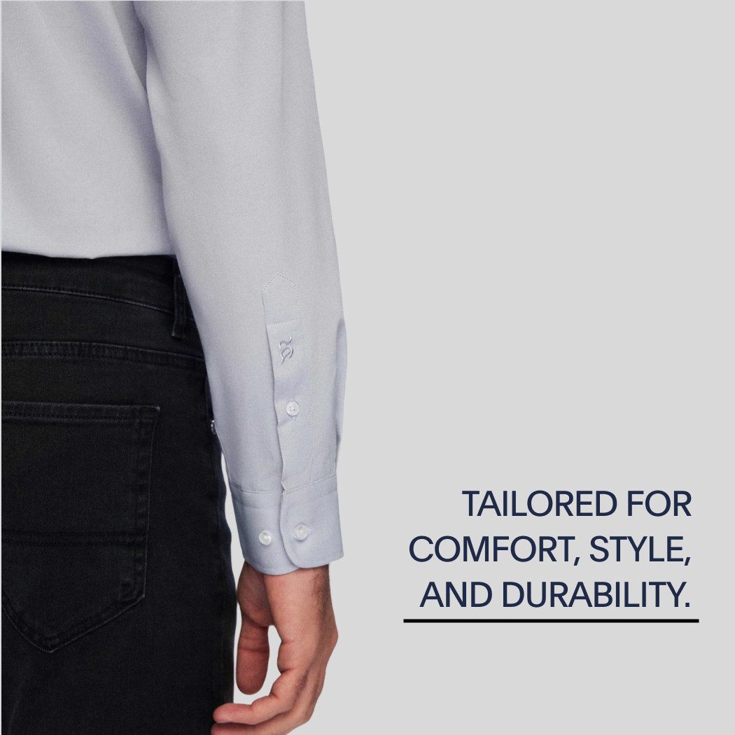 D'S DAMAT Businesshemd Herrenhemd mit italienischem Kragen, langärmelig, ei günstig online kaufen