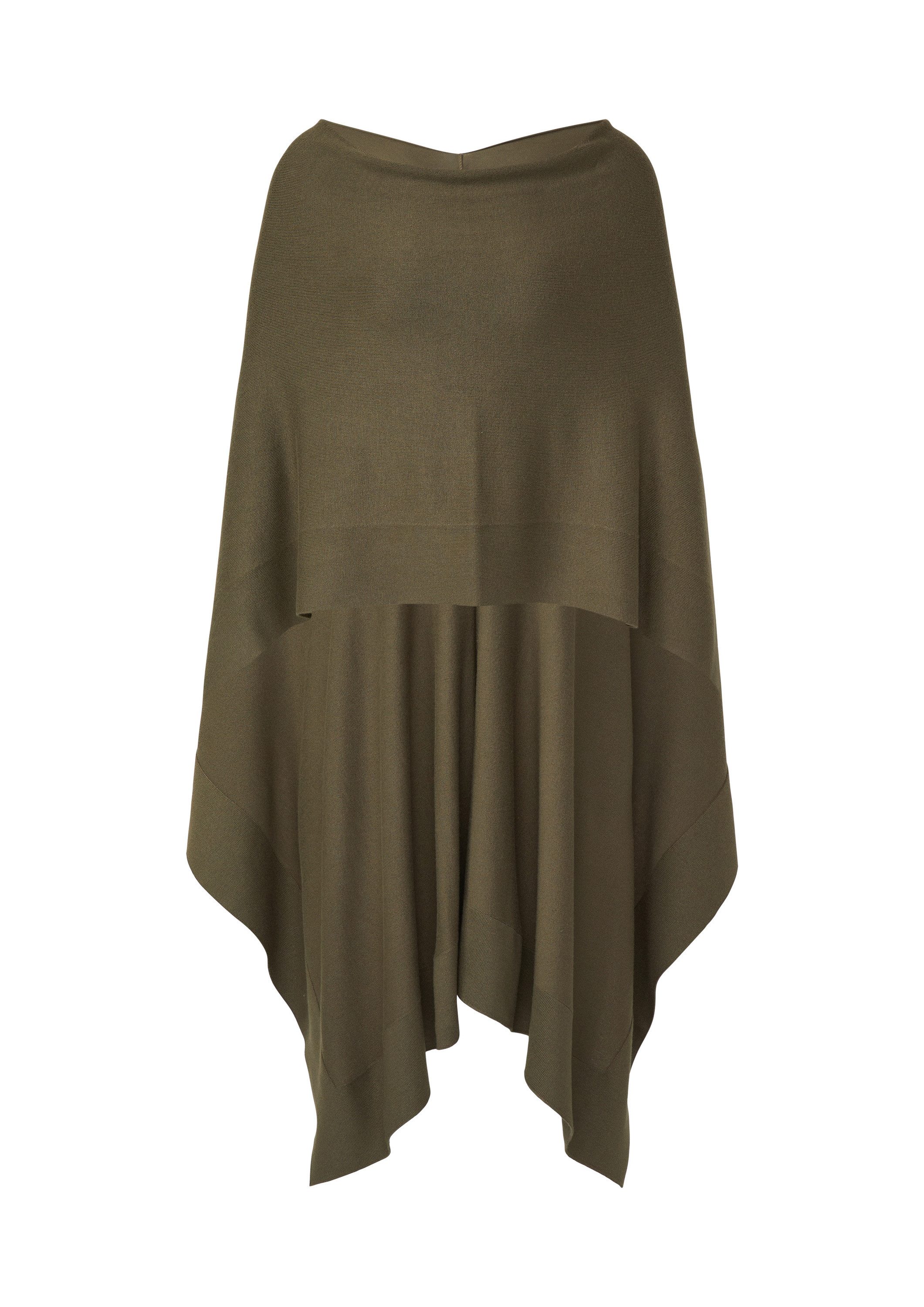 comma Poncho Indoor-Poncho Weicher Viskosemix-Poncho aus Feinstrick