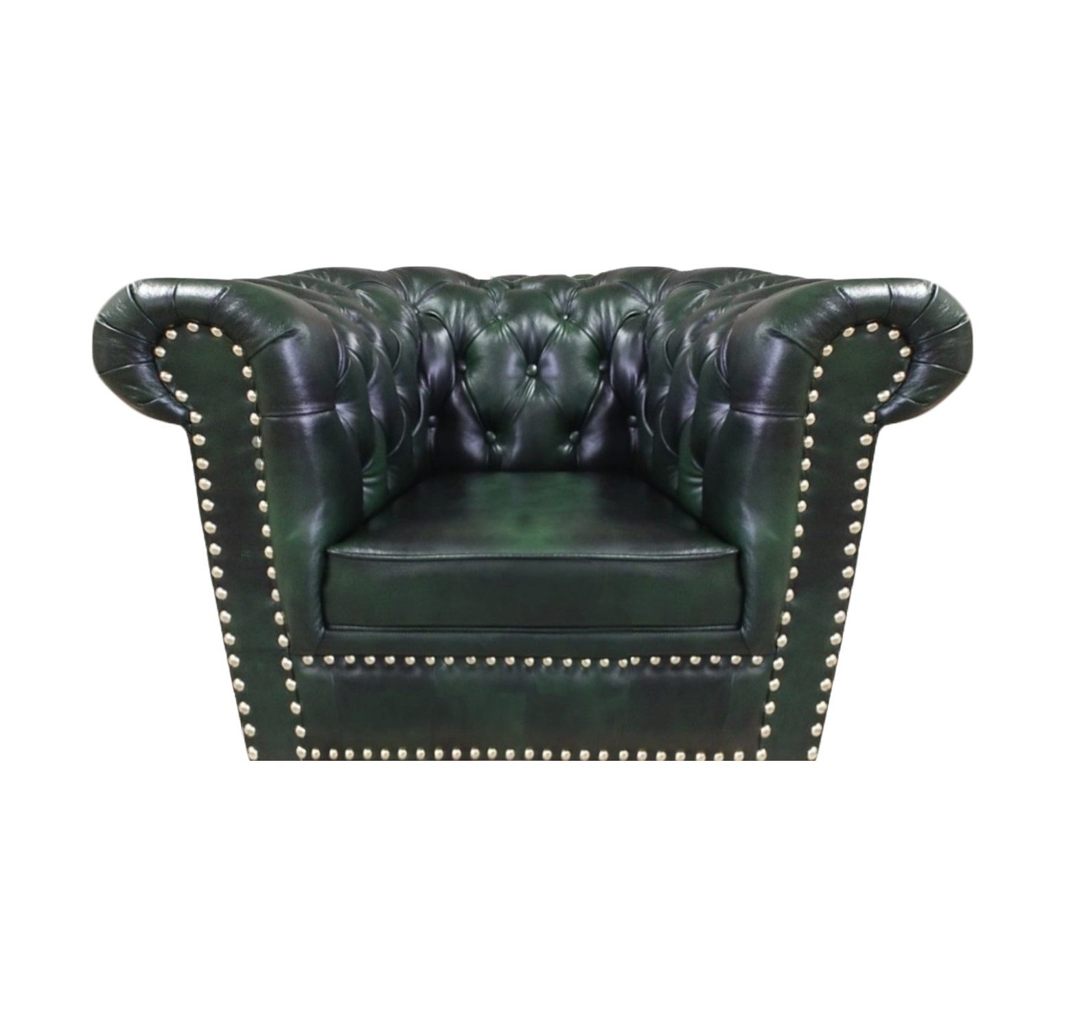 JVmoebel Chesterfield-Sessel Moderner Sessel aus grünem Leder mit hohem Sitzkomfort (Packung, 1-St., 1x Sessel), Made in Europa