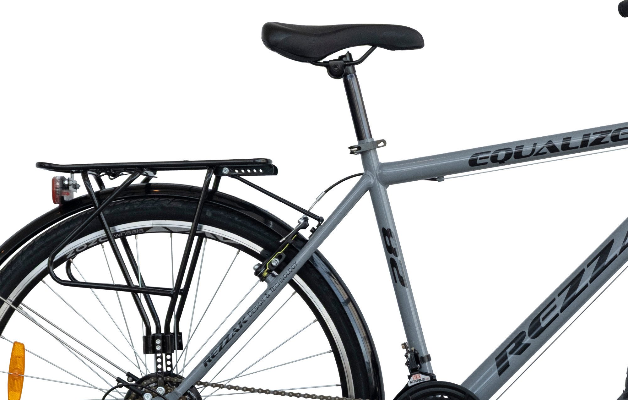 Rezzak City Bike, Men's City Bike, 28-inch, Boys' Bike, Road Legal, 21-Speed ​​Shimano Derailleur Gears